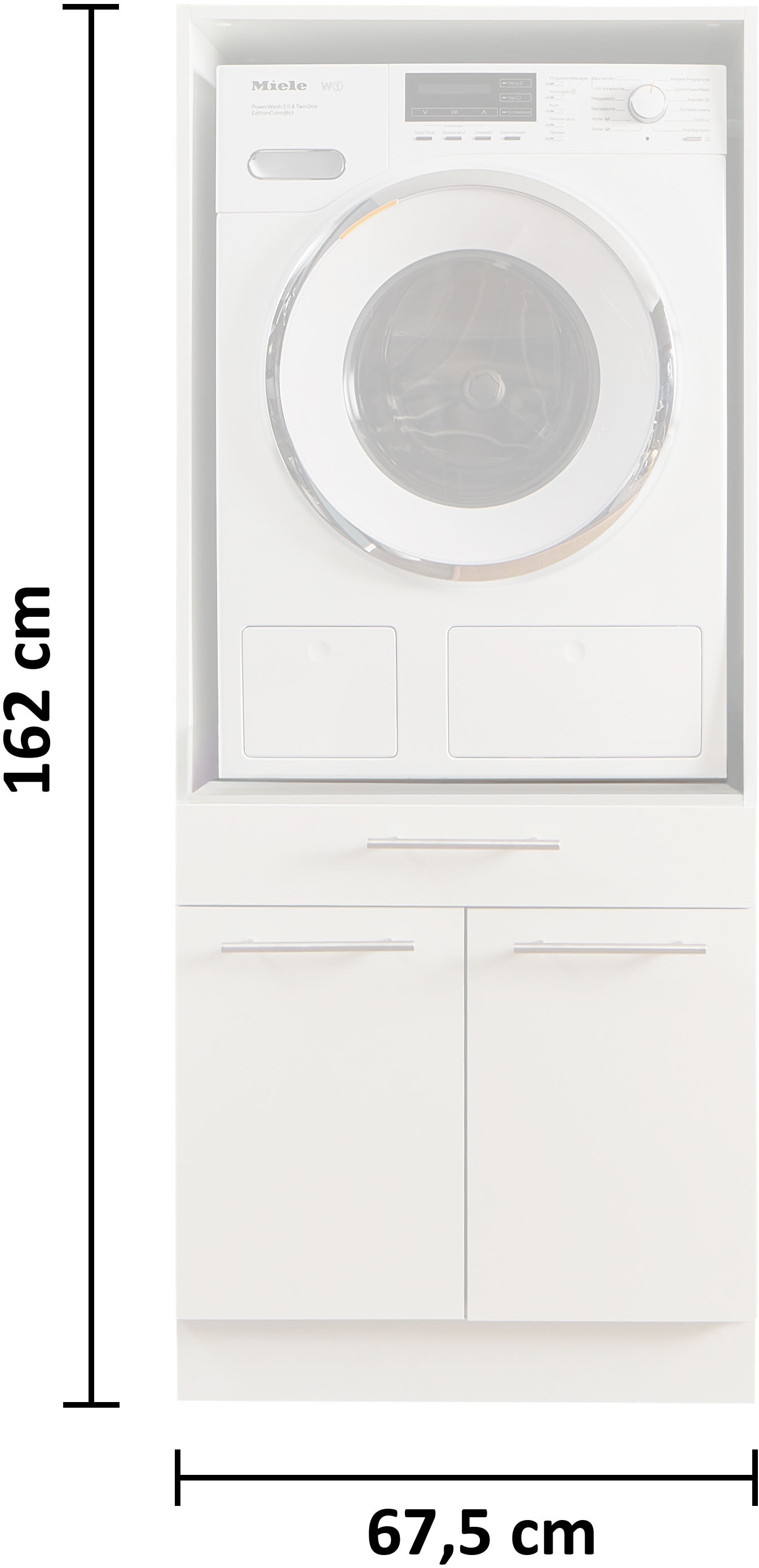 Laundreezy Waschmaschinenumbauschrank »LAUNDREEZY LDS«, Breite 67,5 cm