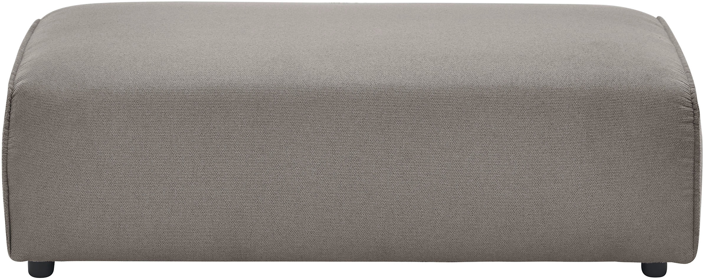 LeGer Home by Lena Gercke Hocker »PIARA, Polsterhocker mit Kedernaht in Cord oder Leinenoptik«, zur Serie PIARA, rechteckig, schwarze Füße, bequemer Sitzkomfort