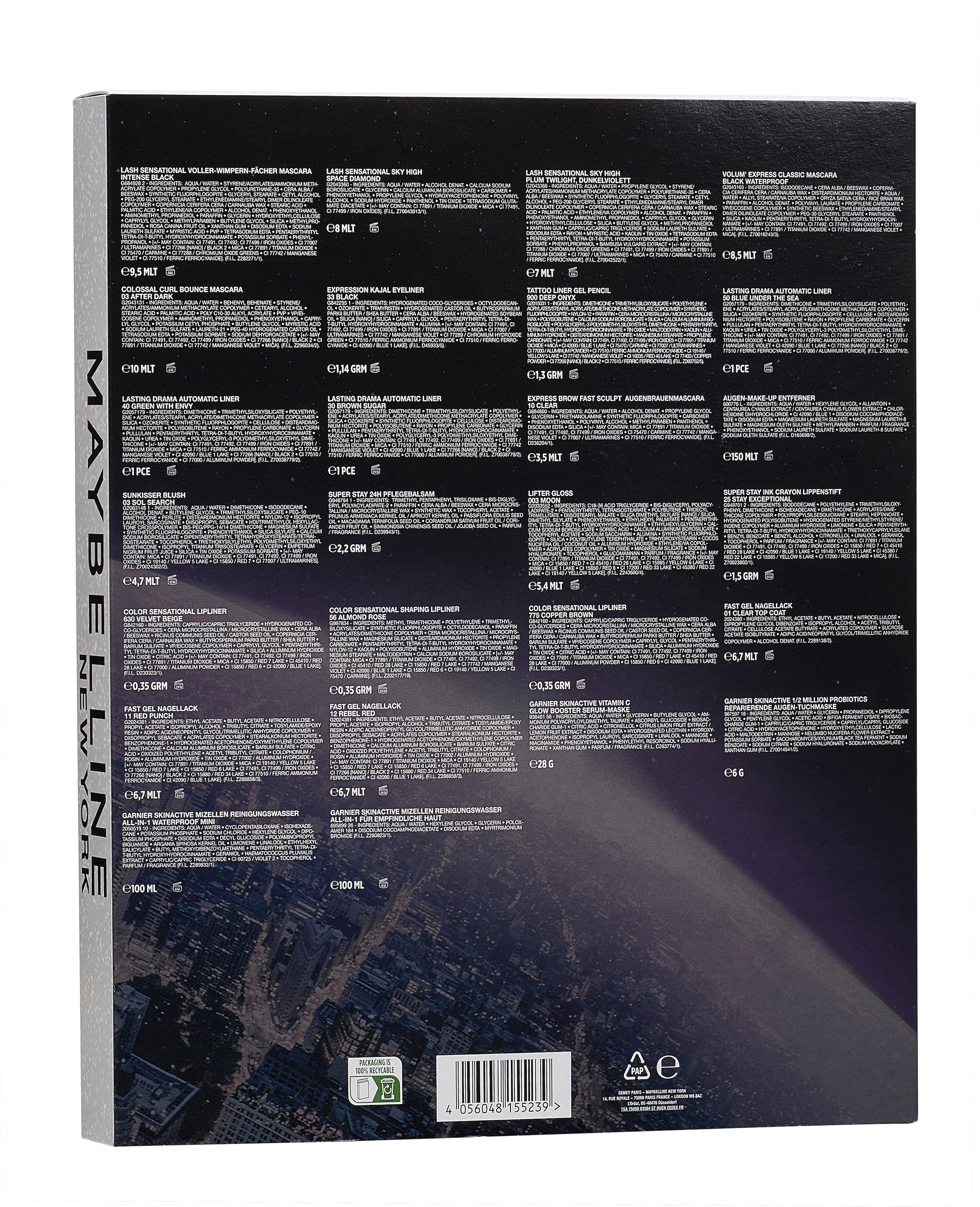 MAYBELLINE NEW YORK Kosmetik-Adventskalender »Maybelline New York Adventskalender 31-Türer 2025« ab 13 Jahren