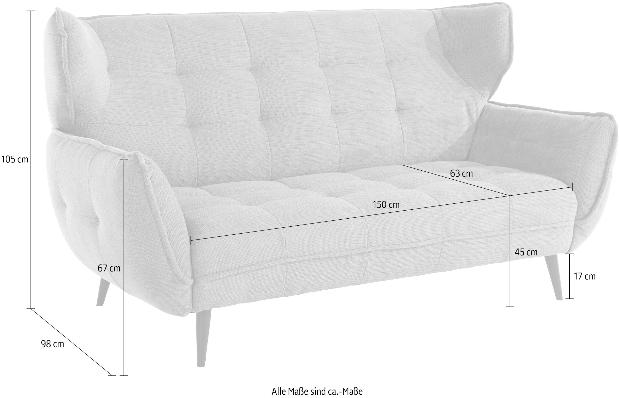 Leonique 2-Sitzer »Ariana«, Big-Sofa bzw. stylischer Hochlehner