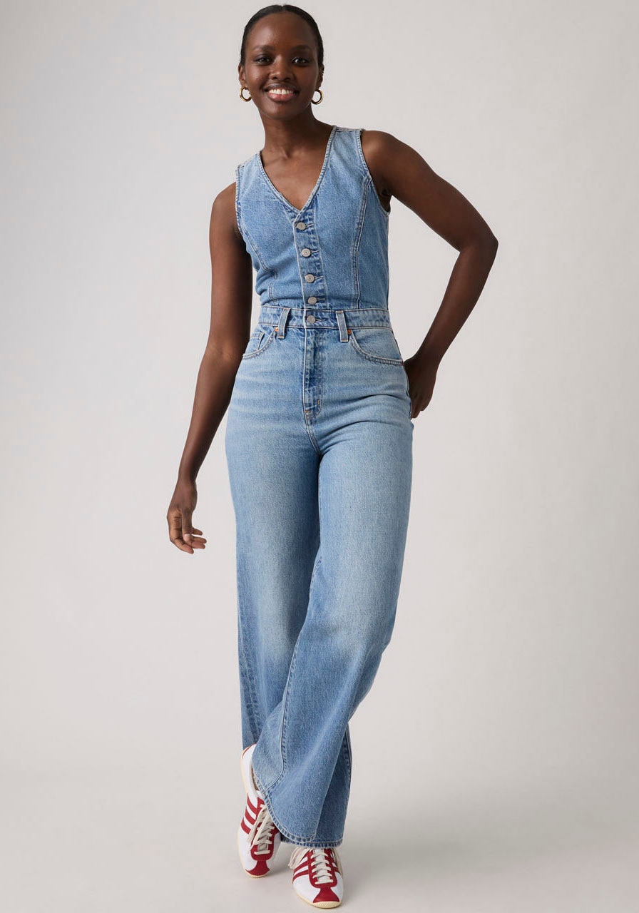 Levis Overall "DNM VEST WIDELG JUMPSUIT" figurbetonende Passform mit weiter günstig online kaufen