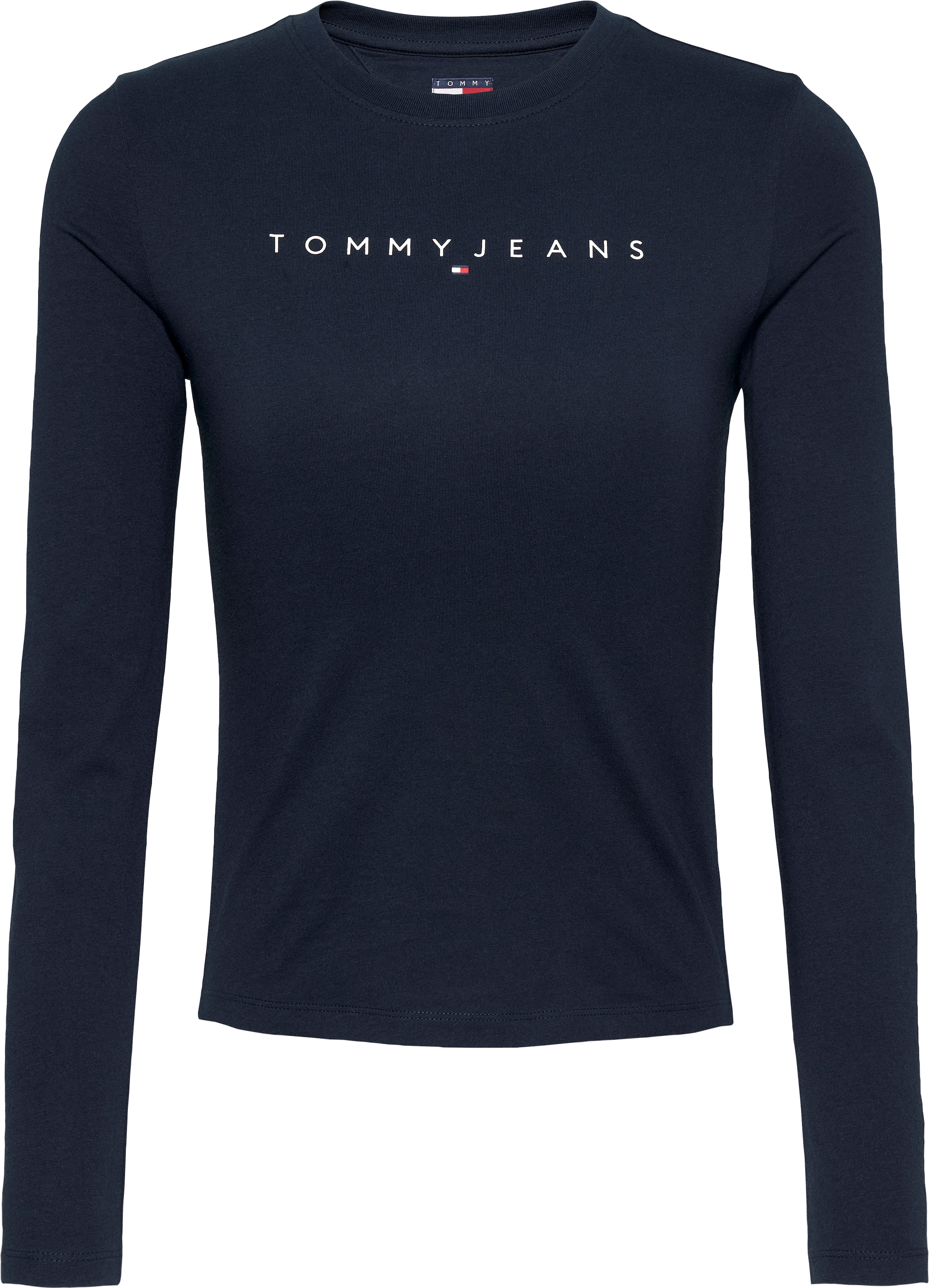 Tommy Jeans Langarmshirt »TJW SLIM LINEAR TEE LS EXT«, mit Logoschriftzug