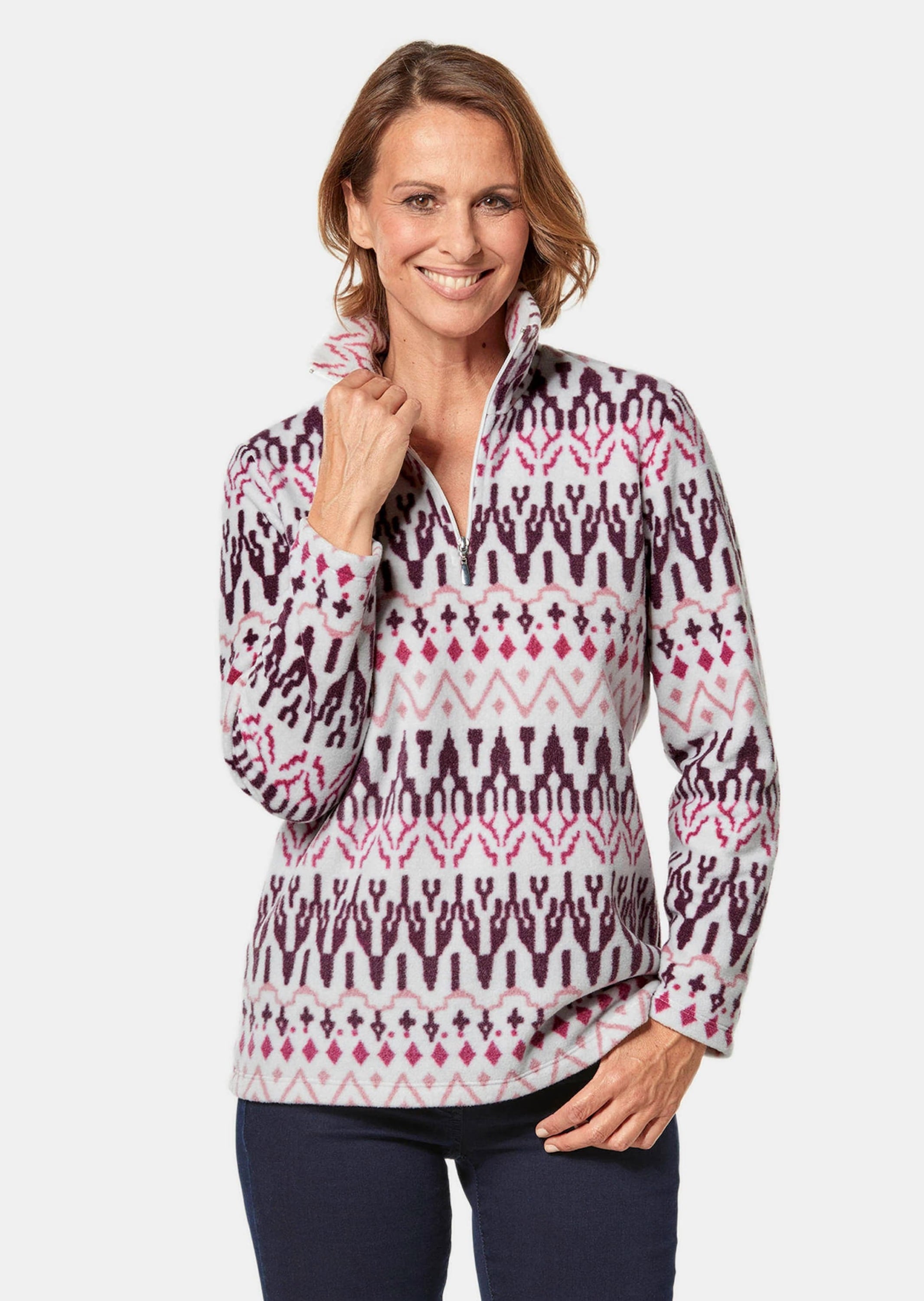 GOLDNER Sweatshirt »Fleece-Troyer Kuschelig warmer Fleece-Troyer«