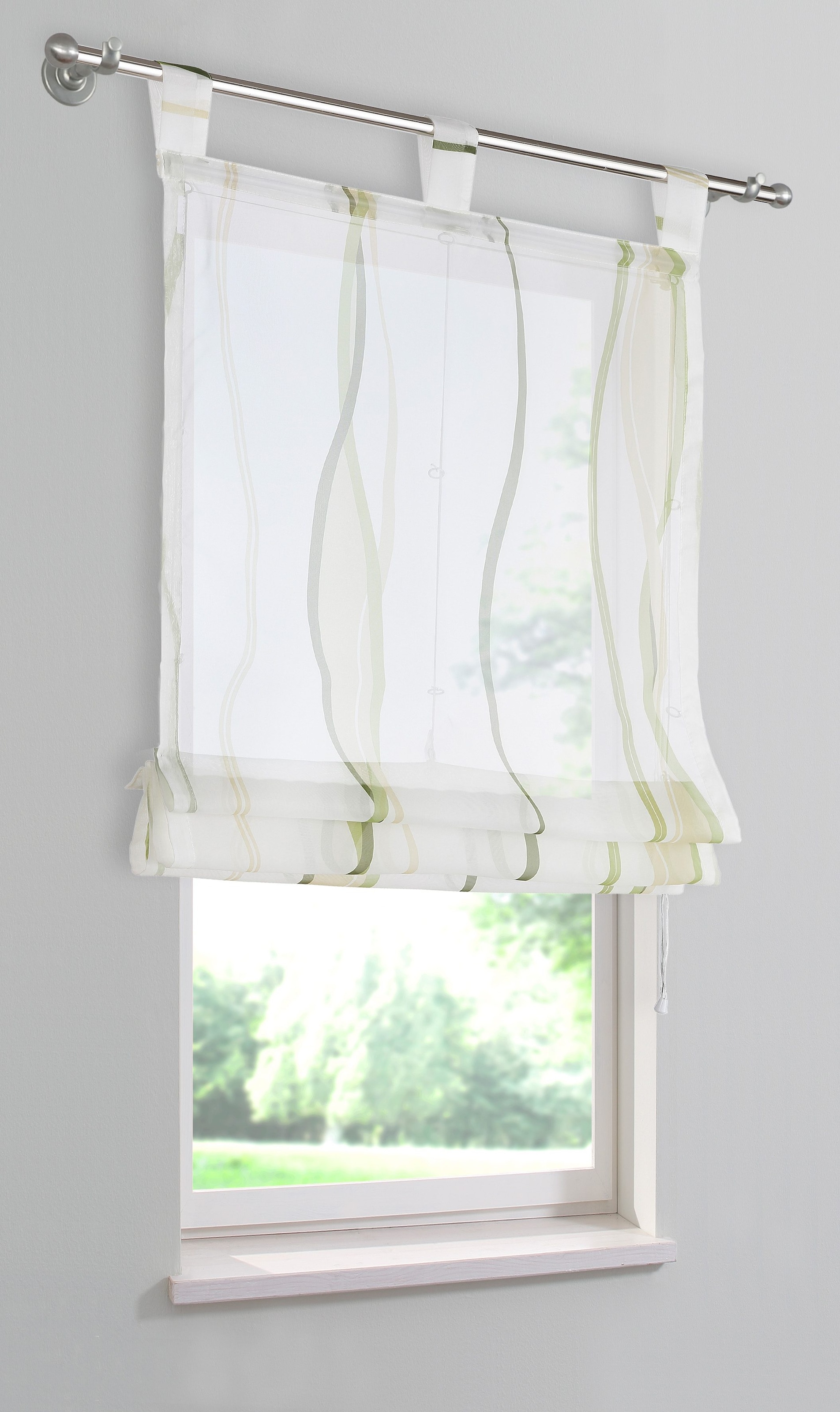 my home Transparent, Voile, mit Raffrollo Polyester Schlaufen, | BAUR »Dimona«