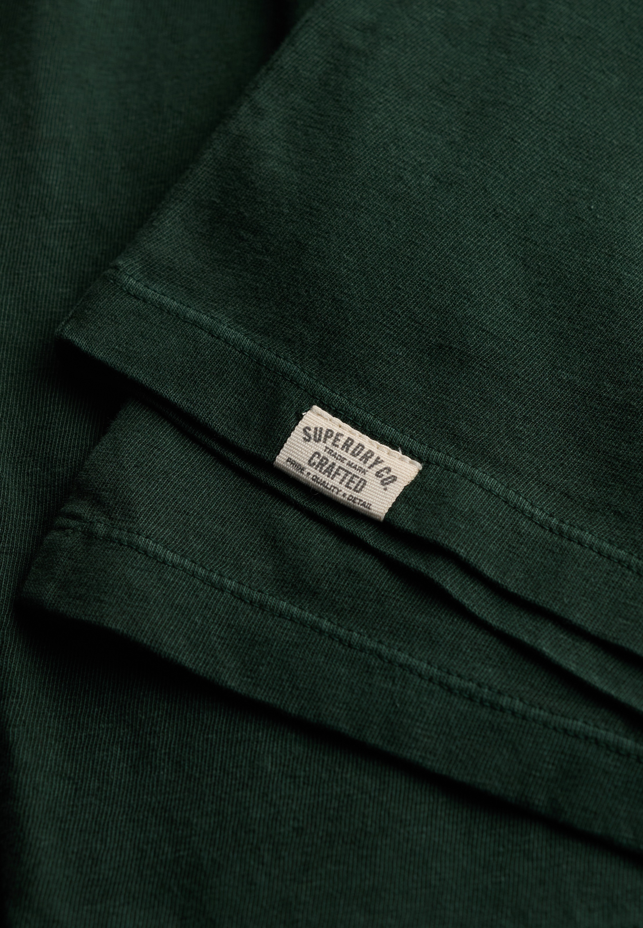 Superdry Langarmshirt »COTTON LINEN L/S POCKET TOP« aus Baumwolle und Leinen, Relaxed Fit, mit Rundhalsausschnitt