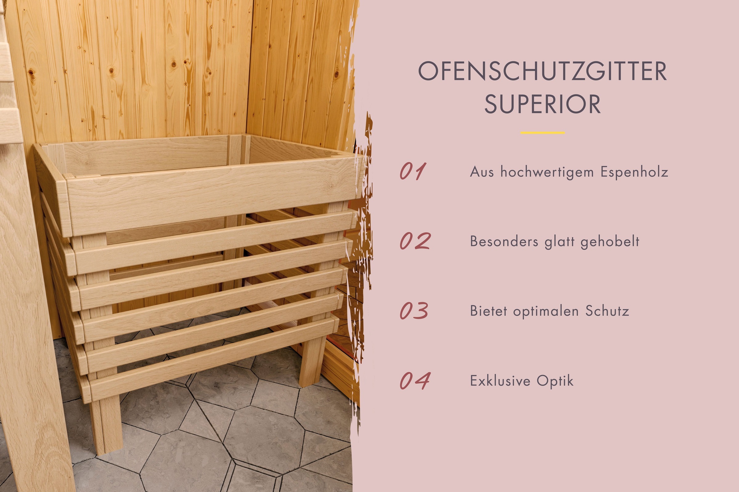 Karibu Sauna »Menja«, ohne Ofen