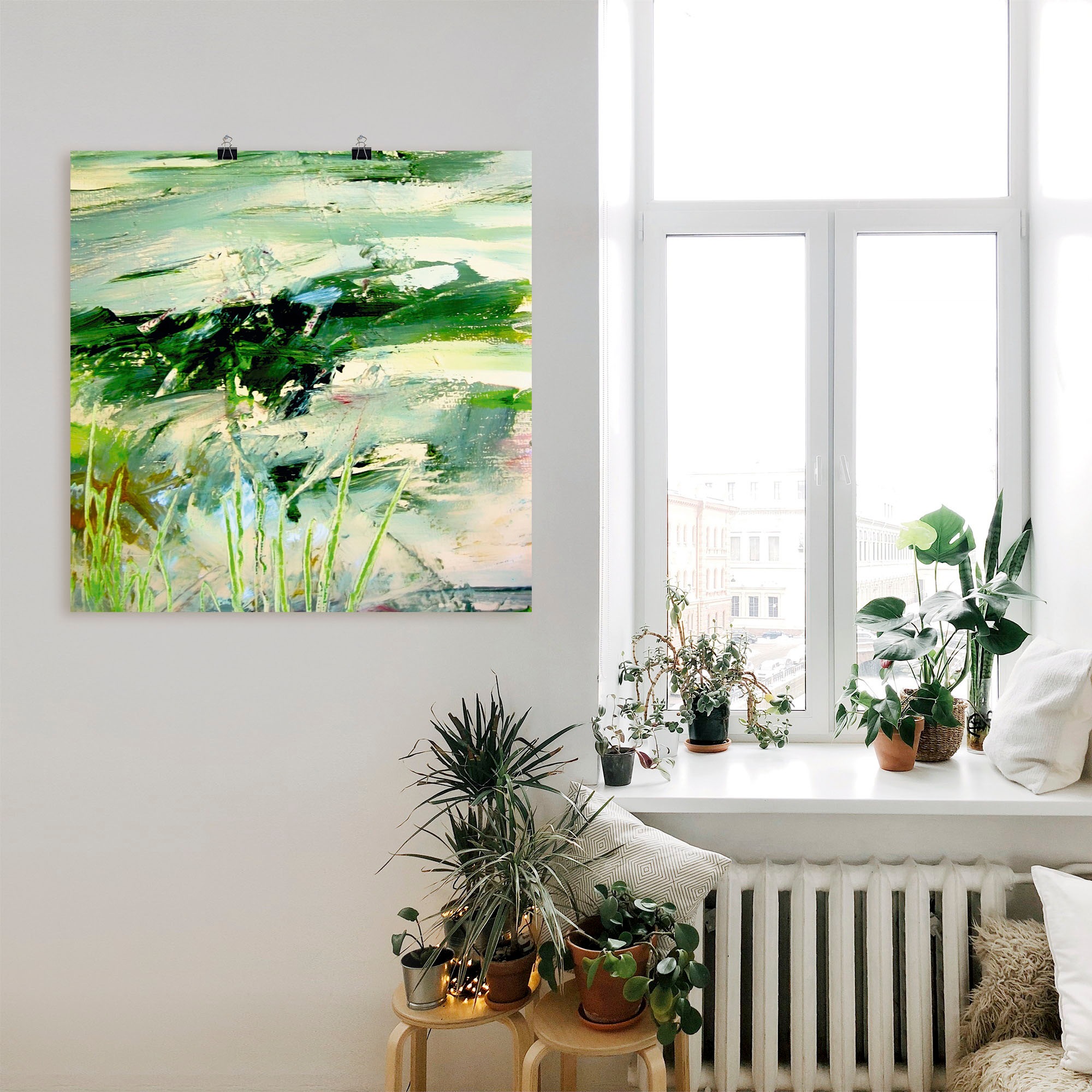 Artland Leinwandbild »Kunst Natur«, Gegenstandslos, (1 St.), auf Keilrahmen gespannt