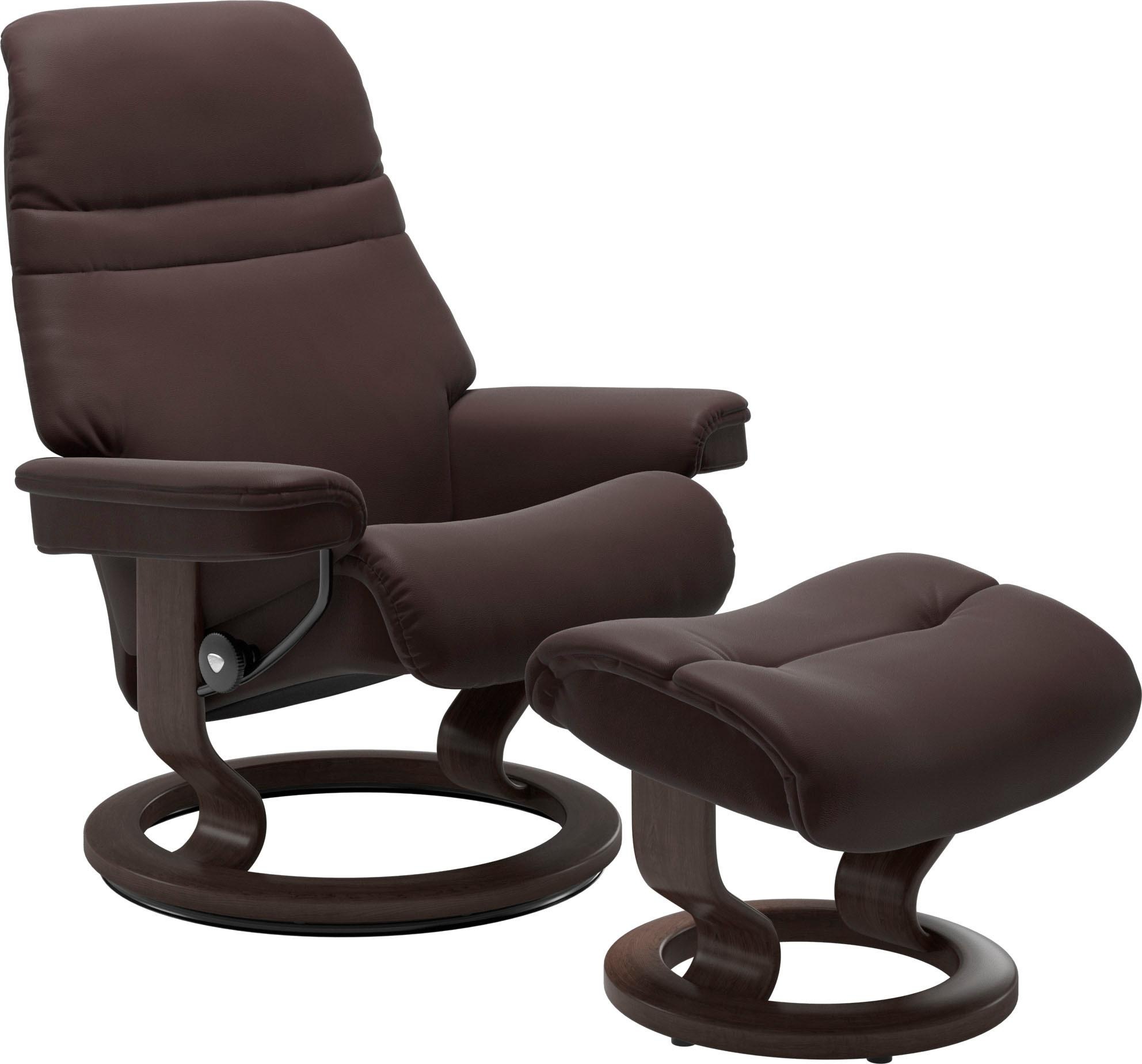 Stressless Relaxsessel "Sunrise" Relaxsessel mit Hocker, mit Classic Base, Größe L, Gestell Wenge