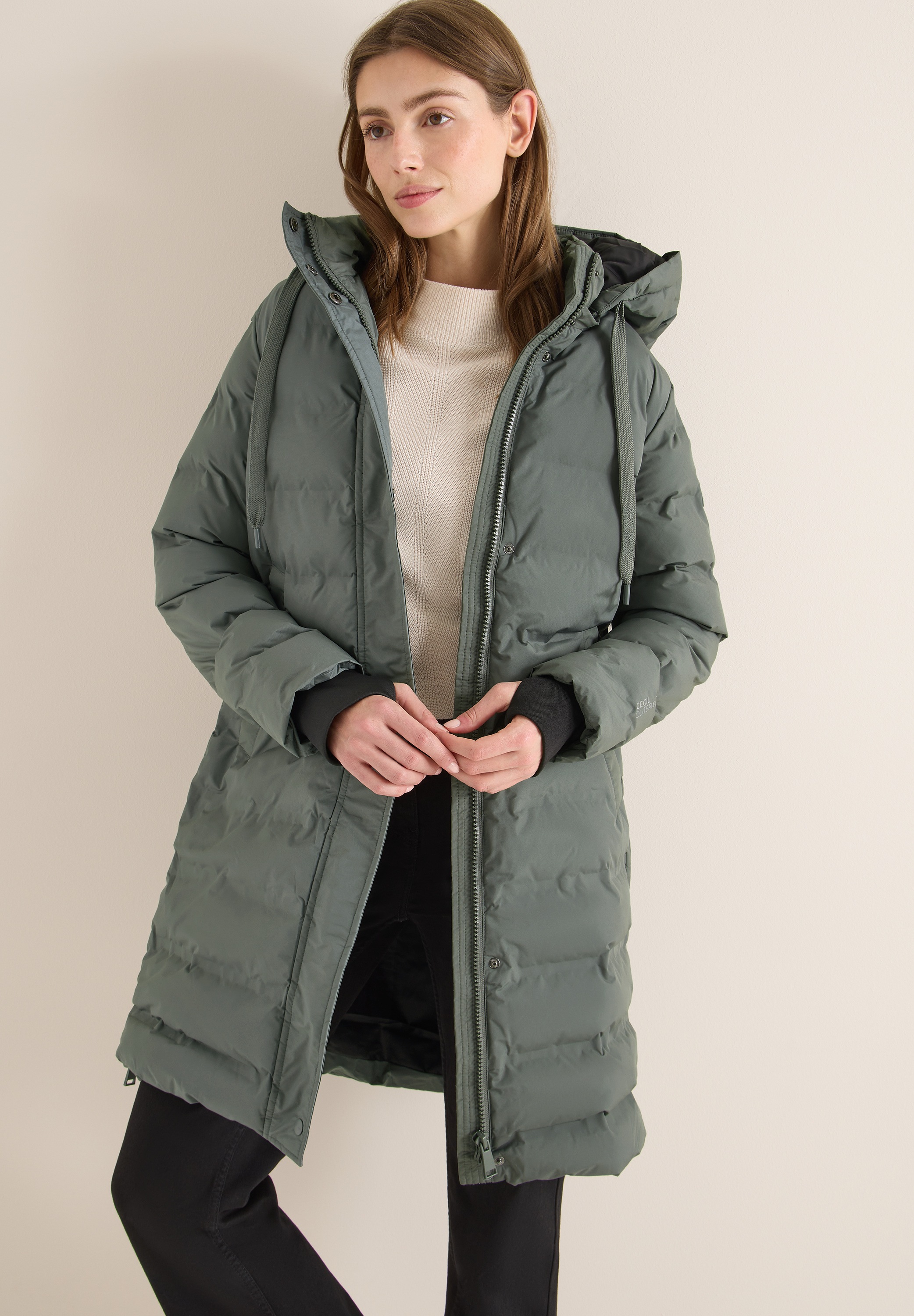 Cecil Steppmantel mit Kapuze günstig online kaufen