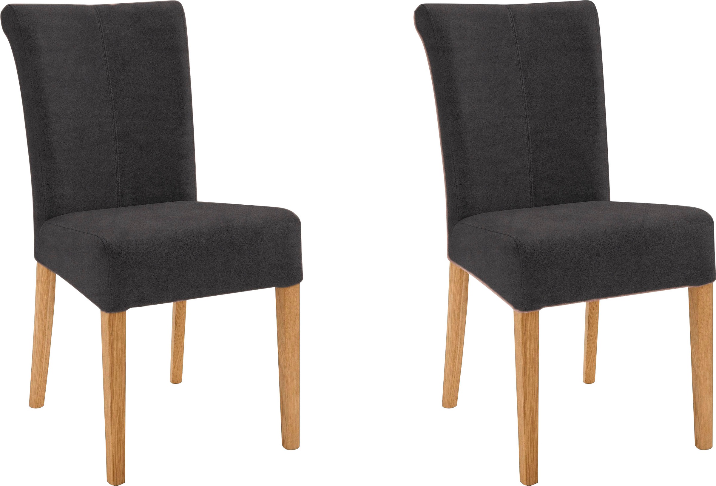 Home affaire 4-Fußstuhl "Barcelona" (Set) 2 Stk. Microfaser Stuhlbeine aus günstig online kaufen
