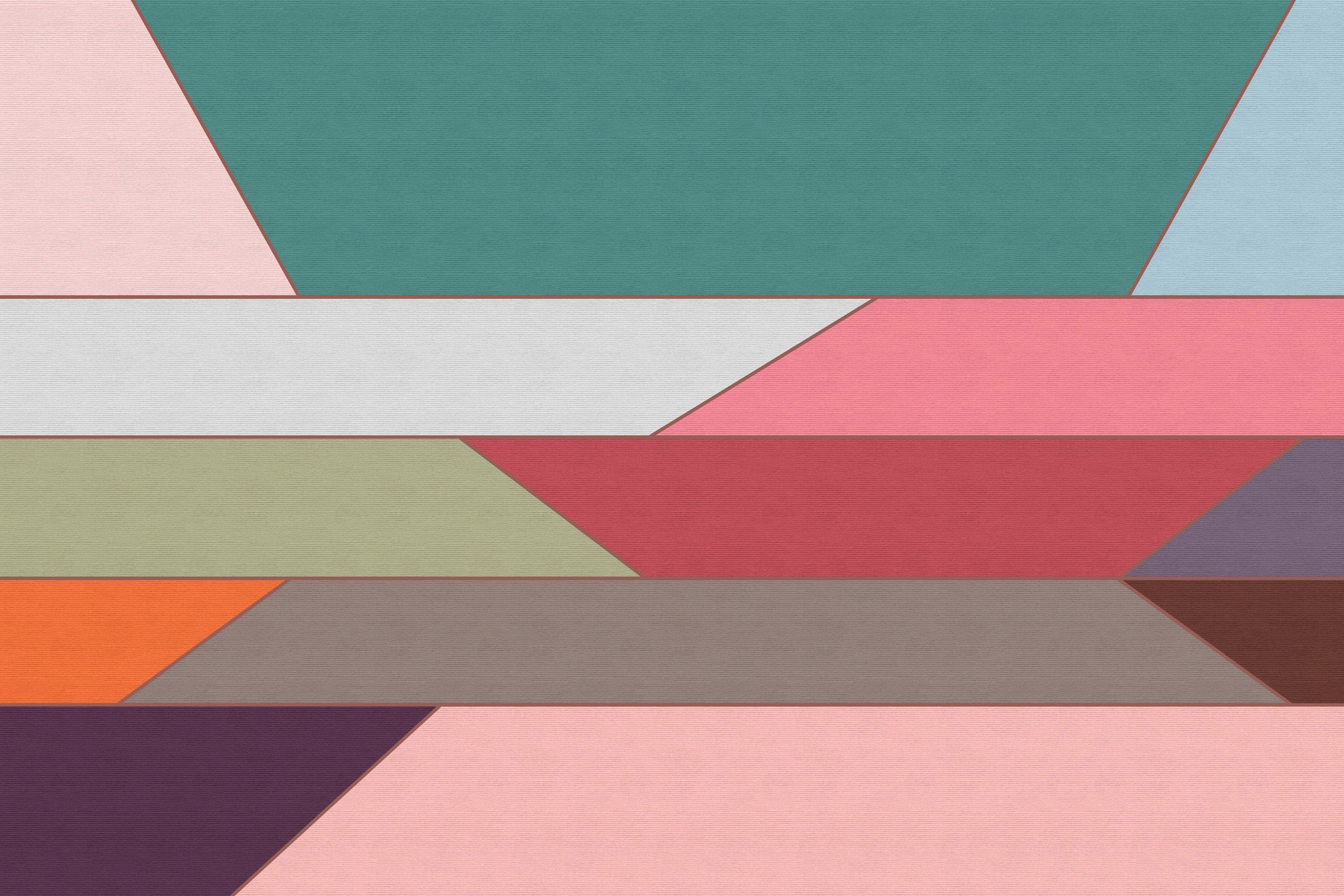A.S. Création Leinwandbild »geometry«, Abstrakt, (1 St.), Keilrahmen Bild Farben Bunt Grafisch Geometrisch Abstrakt