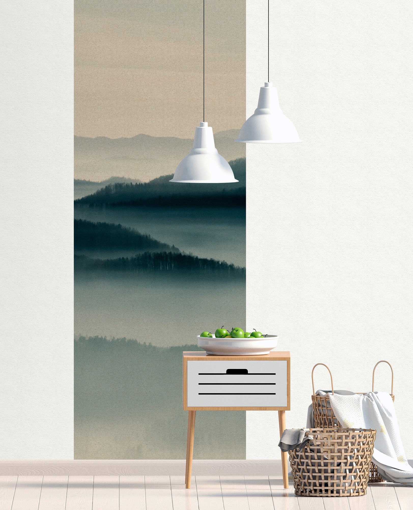 living walls Fototapete »Walls by Patel Horizon Panels 1«, Vlies, Wand, Schräge
