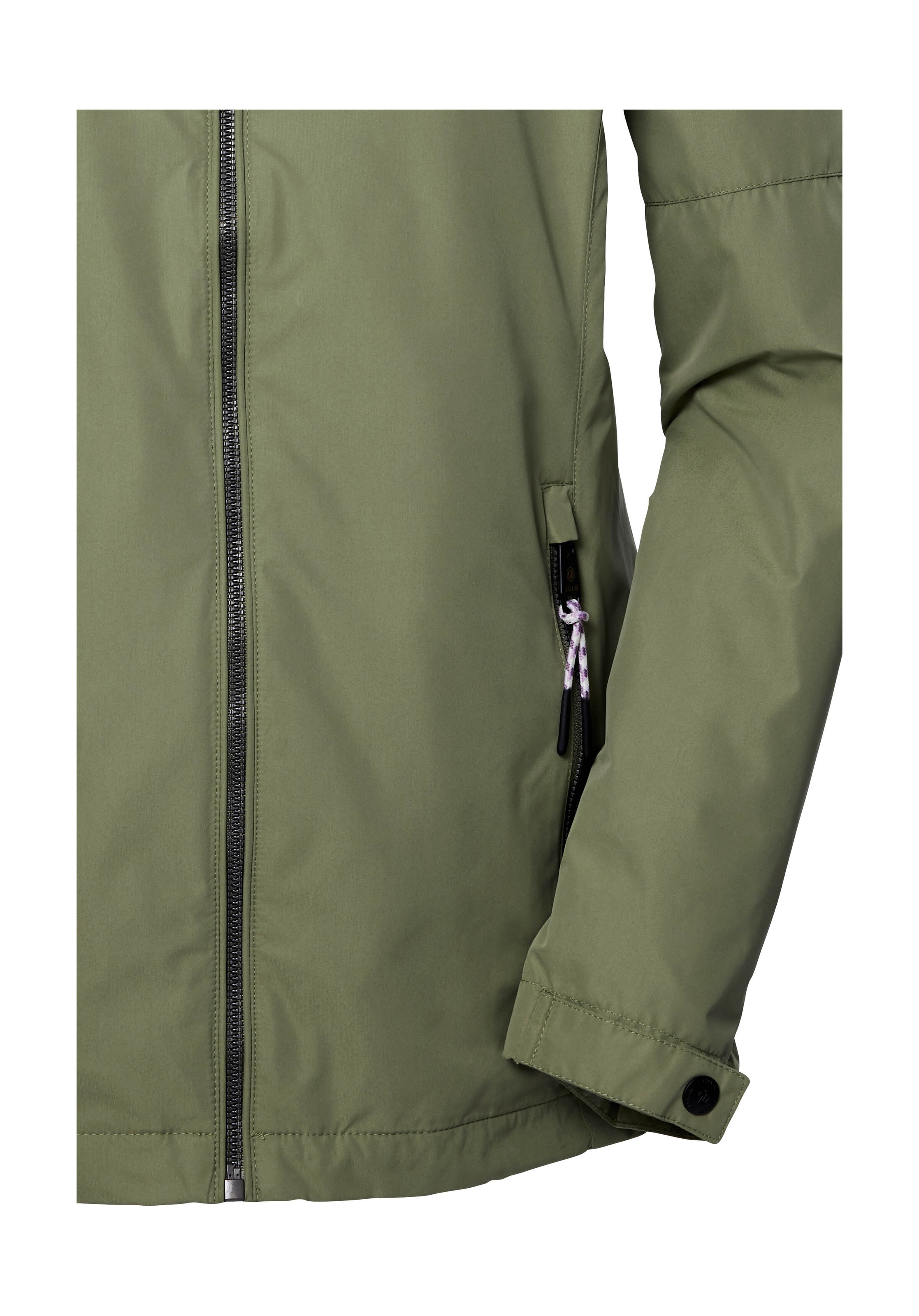 Funktionsjacke "GS 71 WMN JCKT", Damen, Gr. 44, grün (olivgrün), Obermaterial: 100% Polyester;Futter: 100% Polyester, G.I.G.A. DX BY KILLTEC, Jacken Funktionsjacke, Damenjacke: wasserdicht, winddicht, verstellbar, Kapuze 3