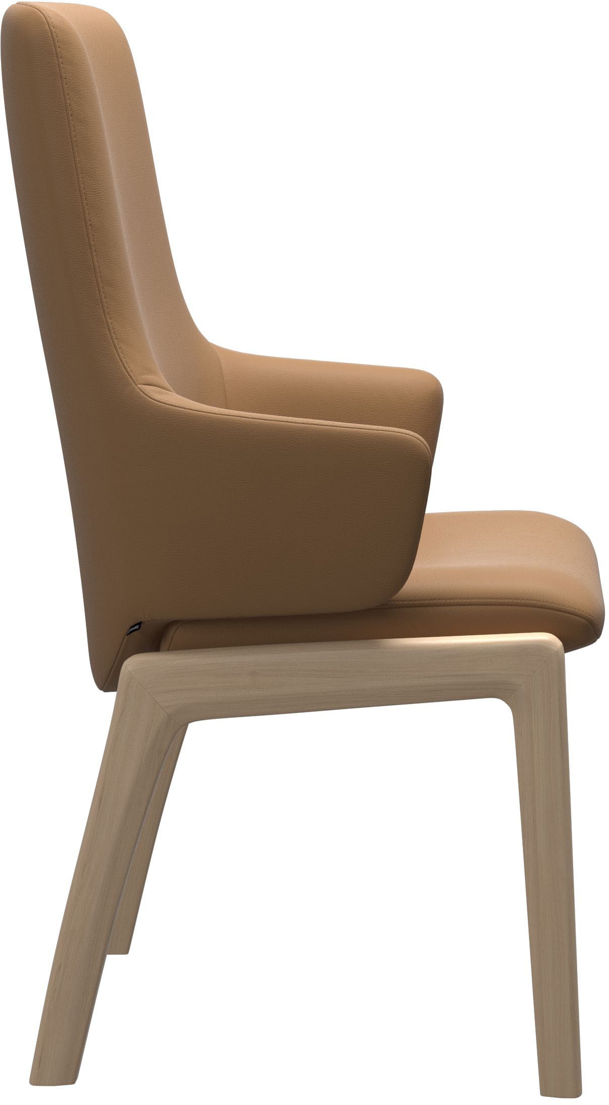 Stressless® Polsterstuhl »Laurel«, Leder PALOMA, High Back mit Armlehne, Größe L, mit abgerundeten Beinen in Eiche