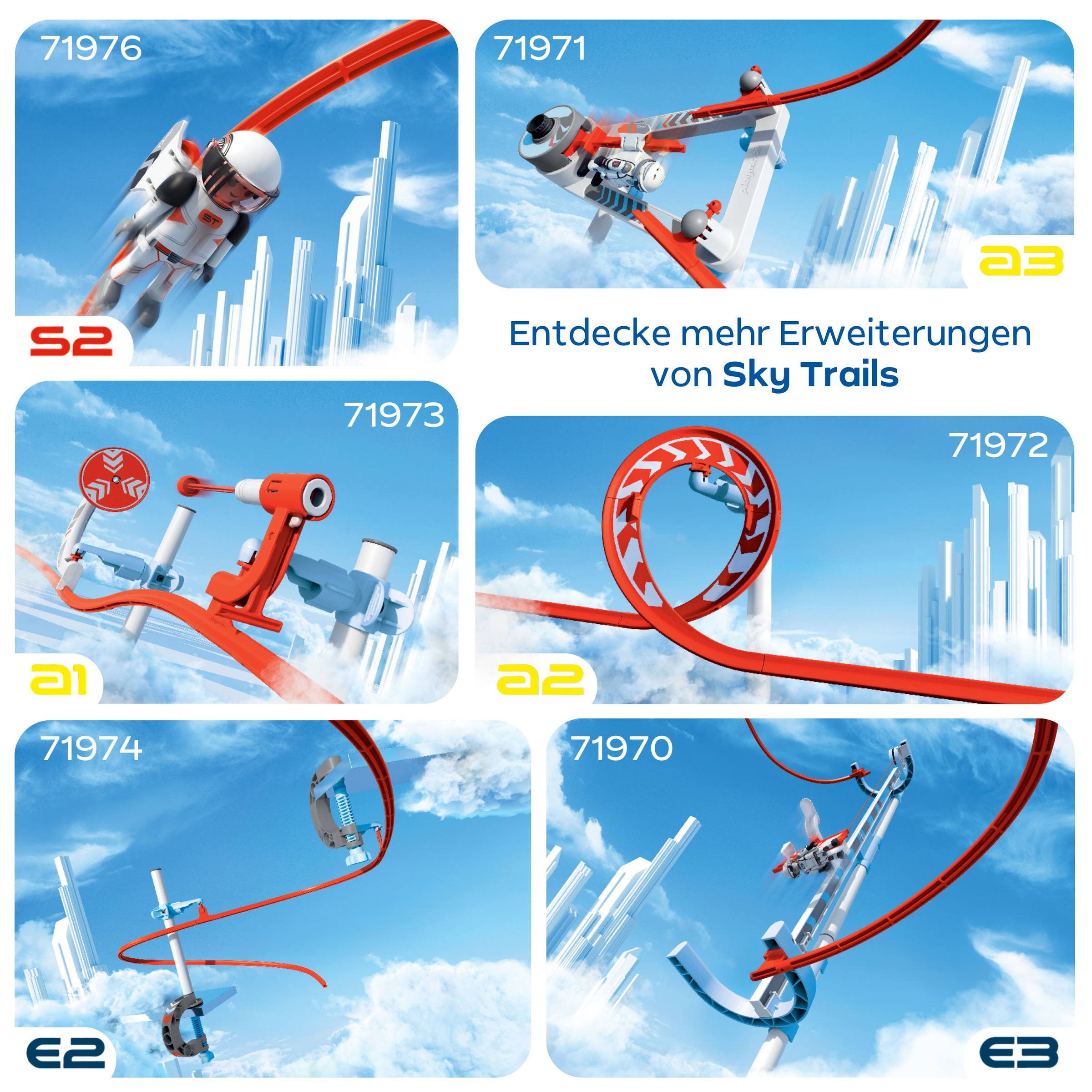 Playmobil® Konstruktions-Spielset »Construction Pack a2 (71975), Sky Trails«, (38 St.), Made in Europe