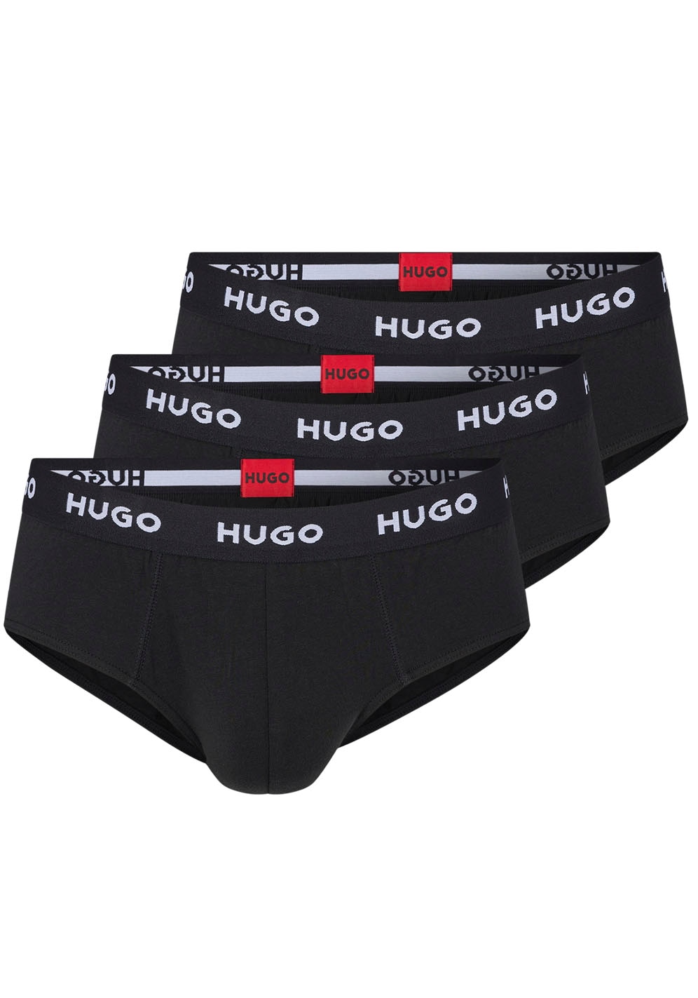 HUGO Underwear Hüftslip »HIPBRIEF TRIPLETPACK«, (Packung, 3 St., 3er Pack), mit modischem HUGO Logo-Elastikbund