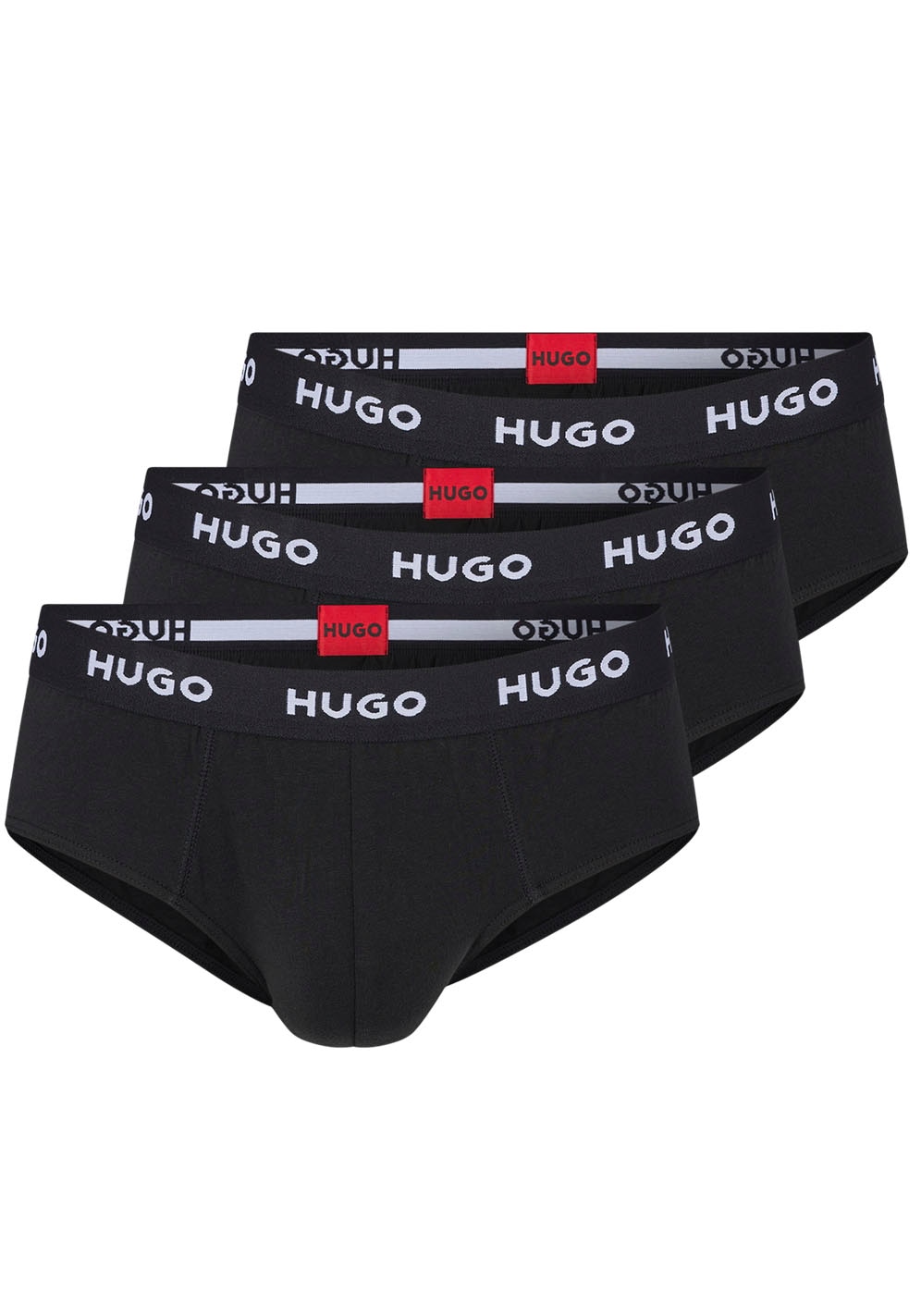 HUGO Underwear Hüftslip "HIPBRIEF TRIPLETPACK" Packung, 3 Stk. mit modischem HUGO Logo-Elastikbund