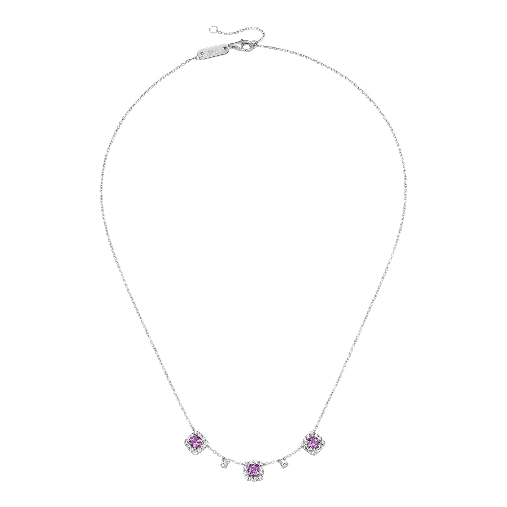 GIORGIO MARTELLO MILANO Collier »Ziersteine, Zirkonia weiß, Silber 925«