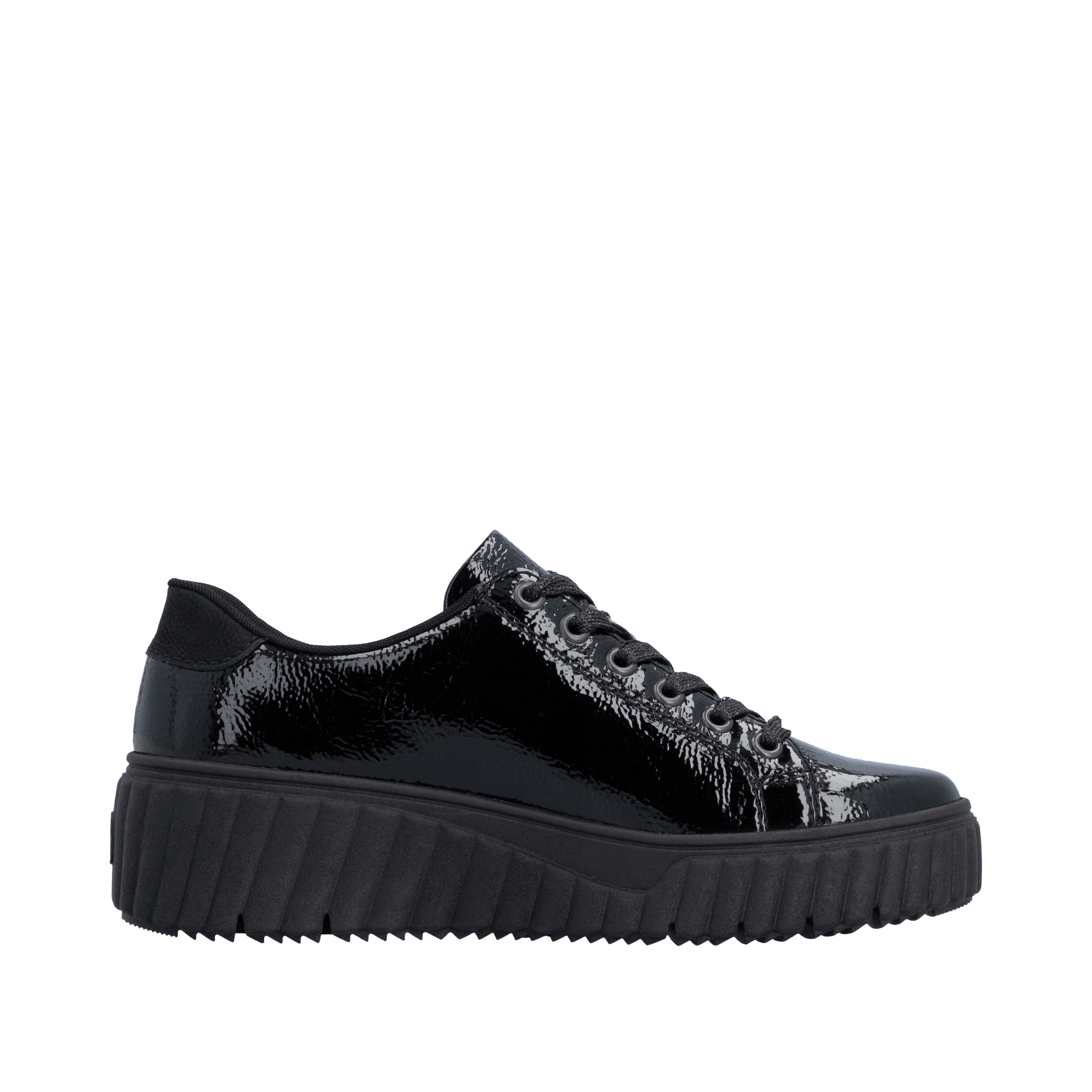 Rieker Plateausneaker  Freizeitschuh, Halbschuh, Schnürschuh mit Plateausohle