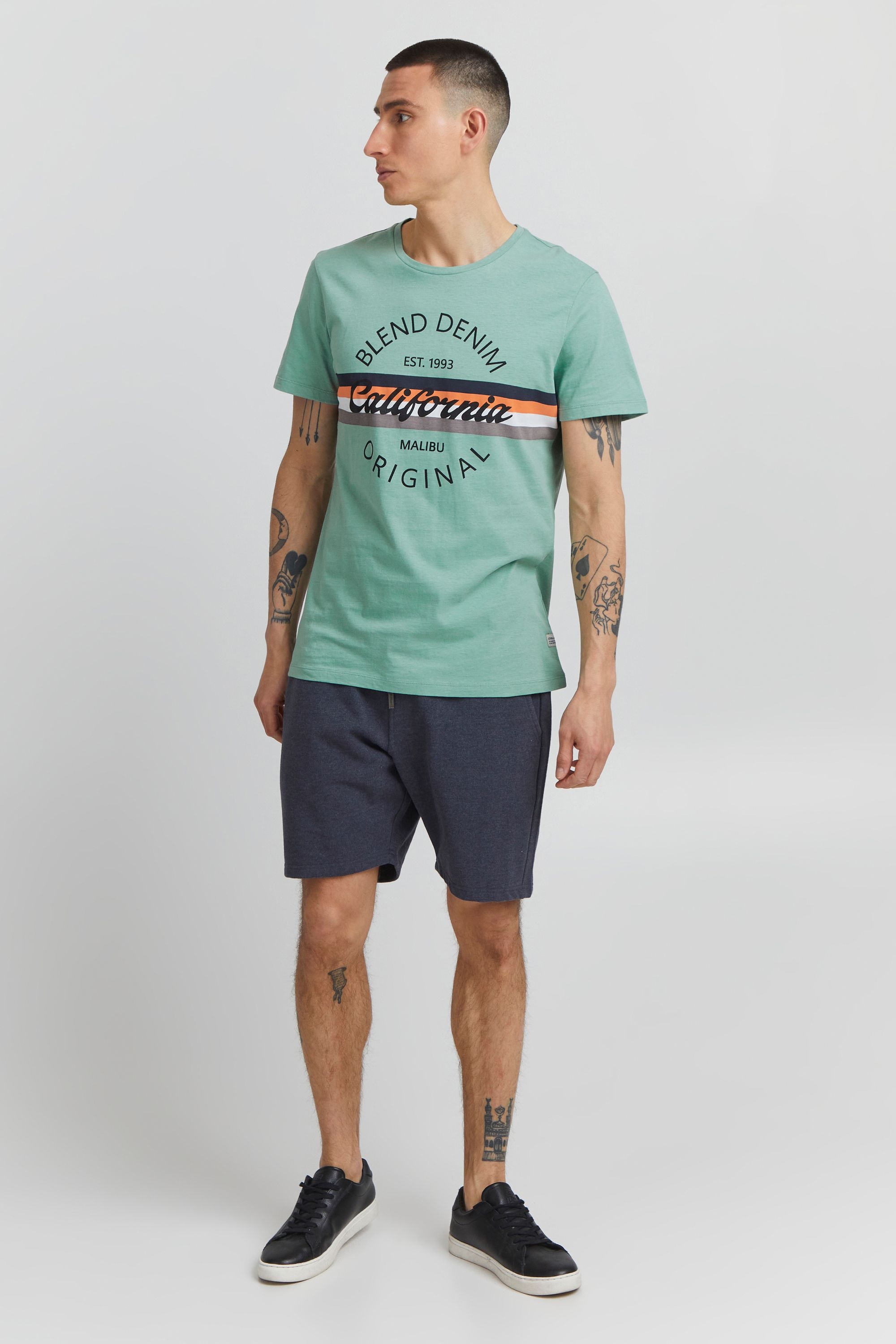 Blend T-Shirt »BHAdamus« Klassisches T-Shirt mit Rundhalsausschnitt