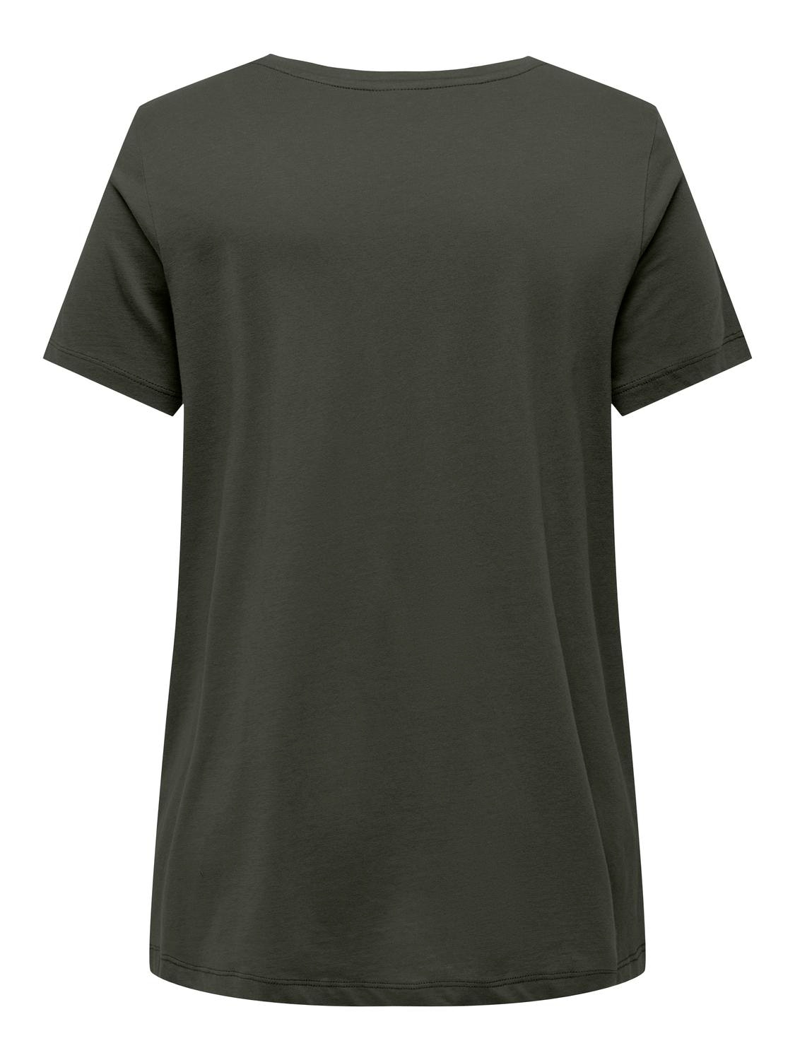 ONLY CARMAKOMA V-Shirt "CARBONNIE LIFE S/S V A-SHAPE TEE NOOS" günstig online kaufen