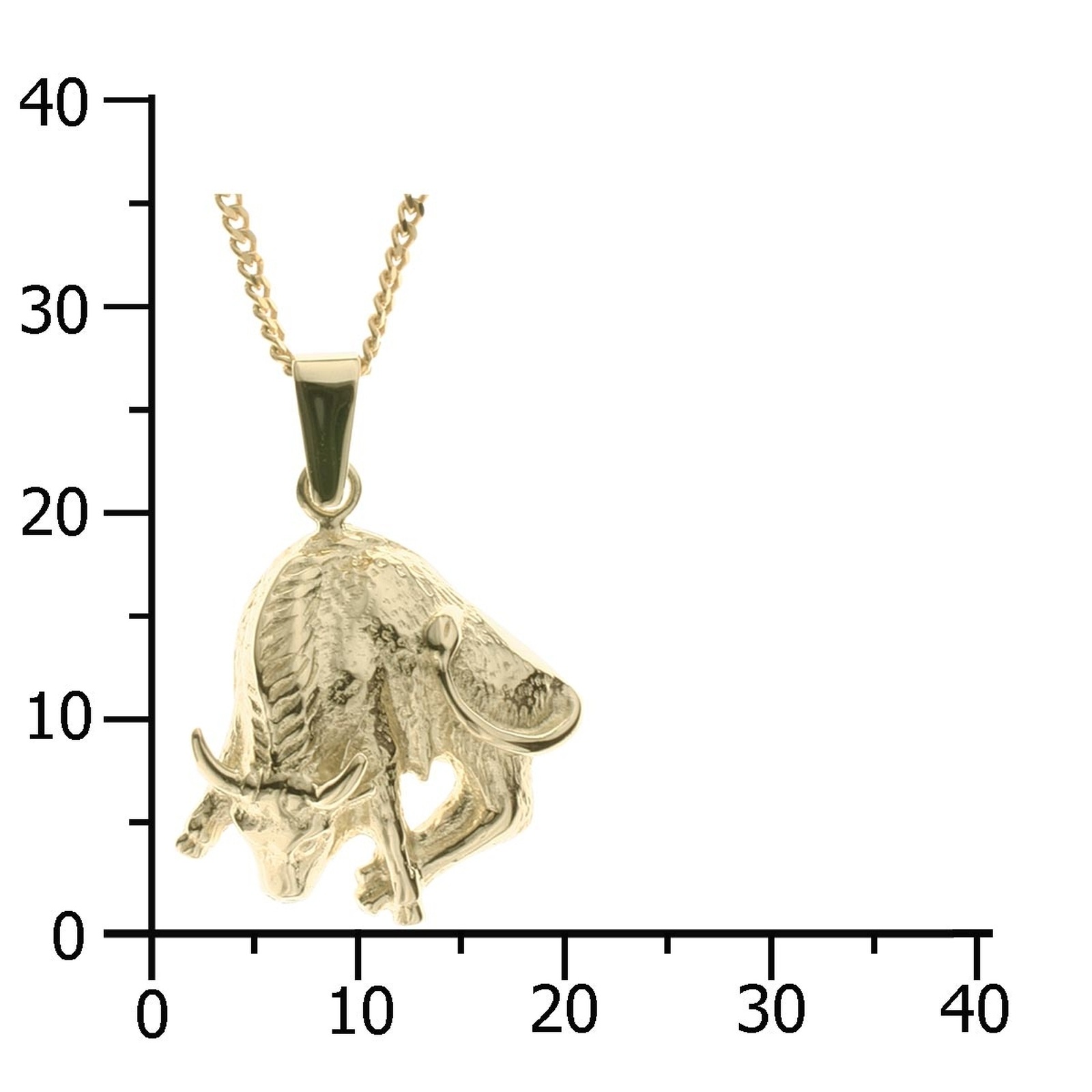 OSTSEE-SCHMUCK Kette und Anhänger Set »- Tierkreiszeichen Stier - Gold 333/000 -,«