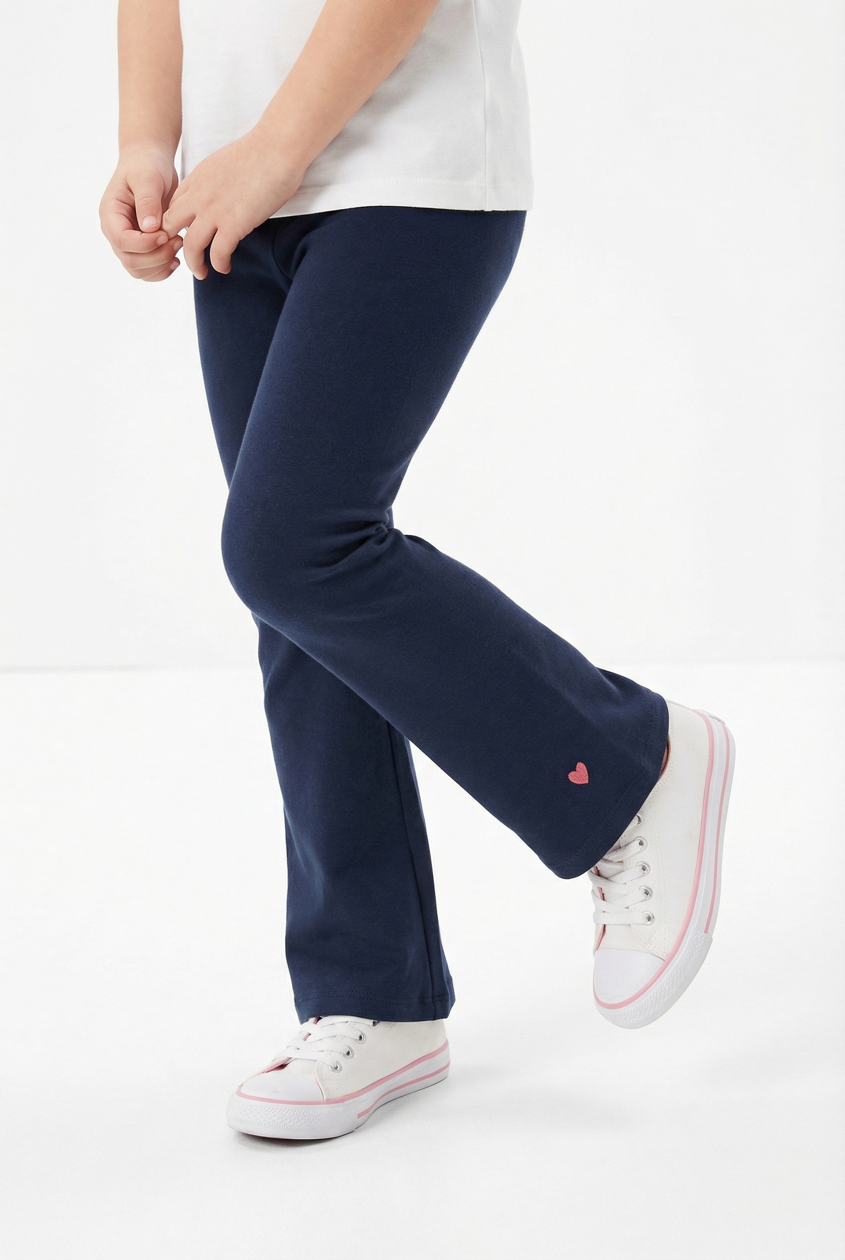 STACCATO Leggings  2er Pack, mit Herz-Print und ausgestelltem Bein, für Girls