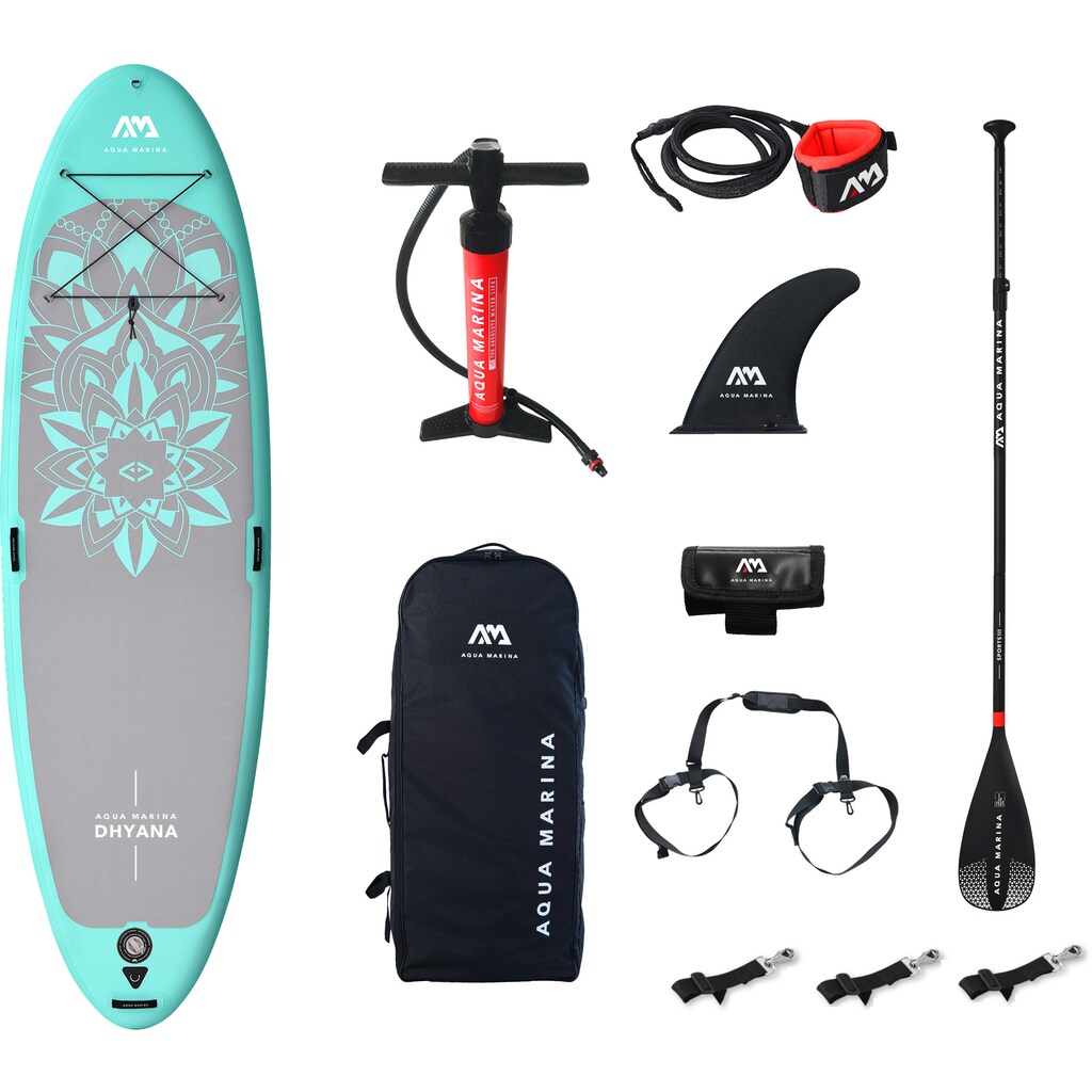 Aqua Marina Inflatable SUP-Board »Dhyana Yoga«, (Set, mit Paddel, Pumpe und Transportrucksack)