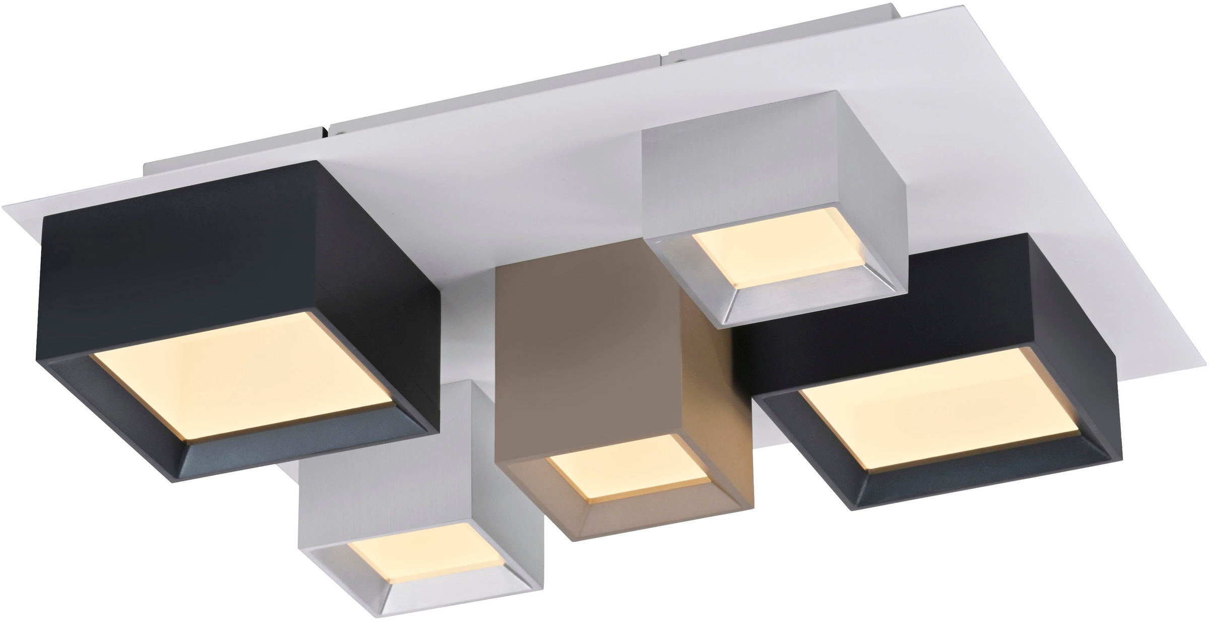 Neuhaus PURE LED Deckenleuchte »PURE Manhattan« LED-Board 1 Stk. warmweiß - kaltweiß Stufenloses dimmen per Funk-Fernbedienung, CCT, Multicolor