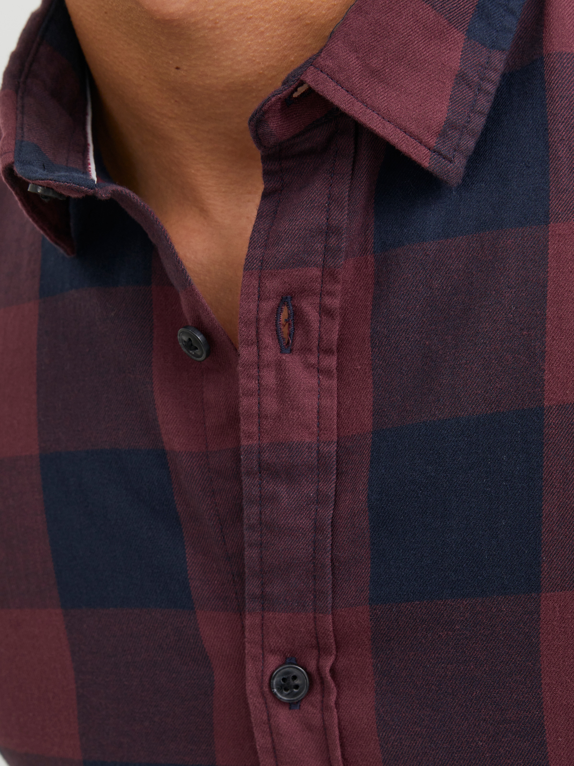 Jack & Jones Karohemd »JJ JJEGINGHAM TWILL SHIRT L/«