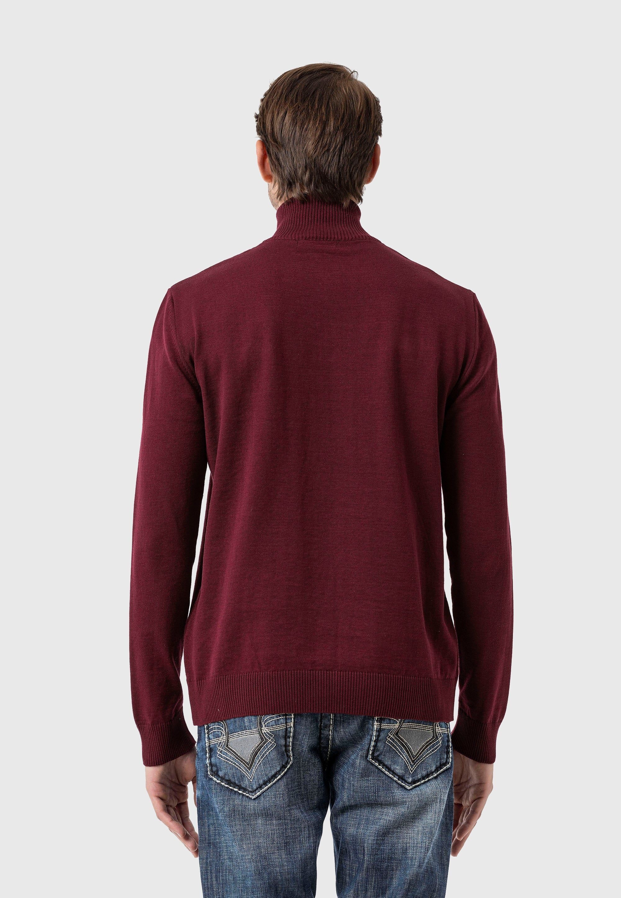 Cipo & Baxx Troyer »Pullover«, (1 tlg.), mit Troyer-Kragen