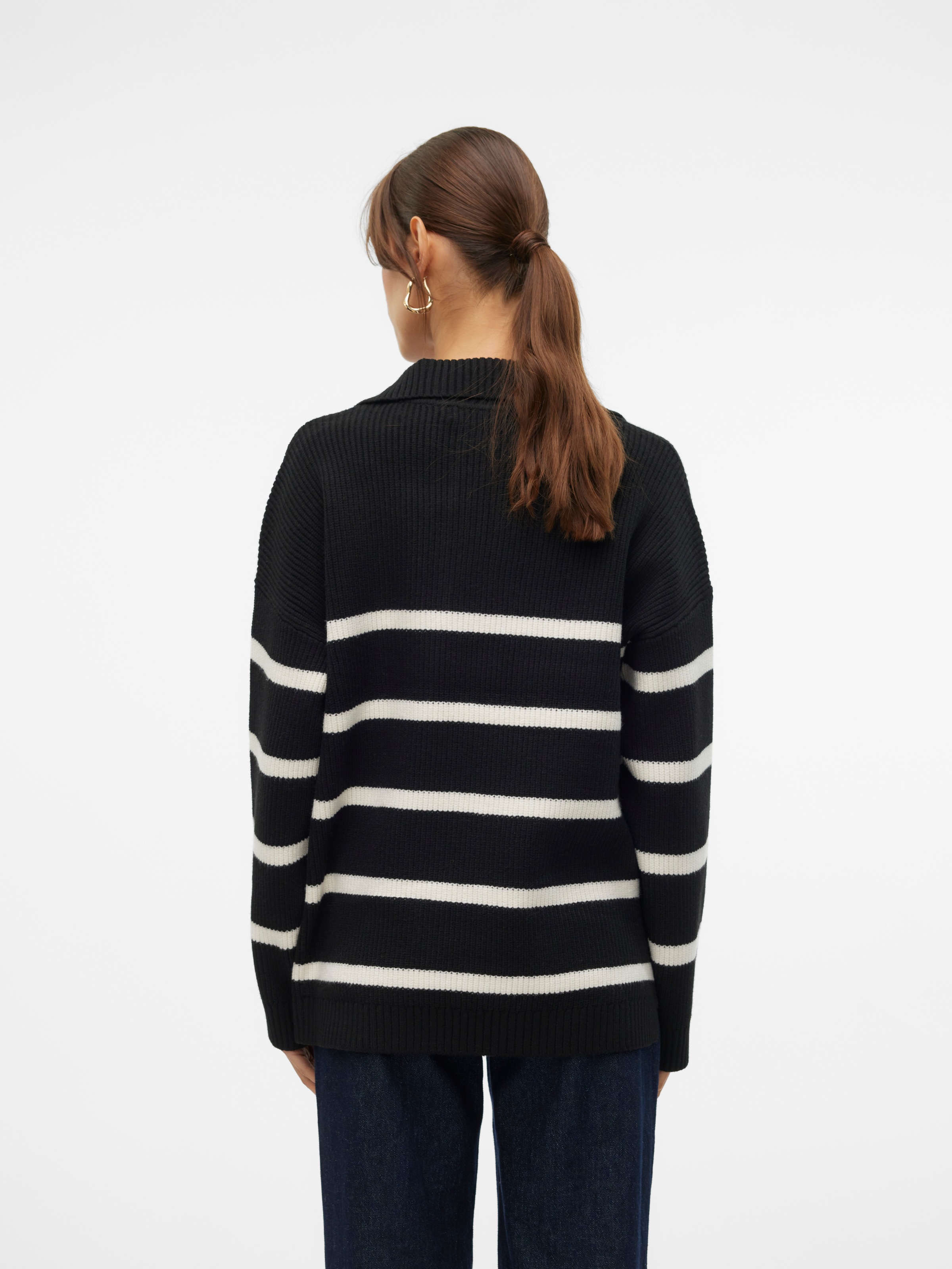 Vero Moda V-Ausschnitt-Pullover "VMLUNA LS V-NECK LONG PULLOVER GA BOO" günstig online kaufen