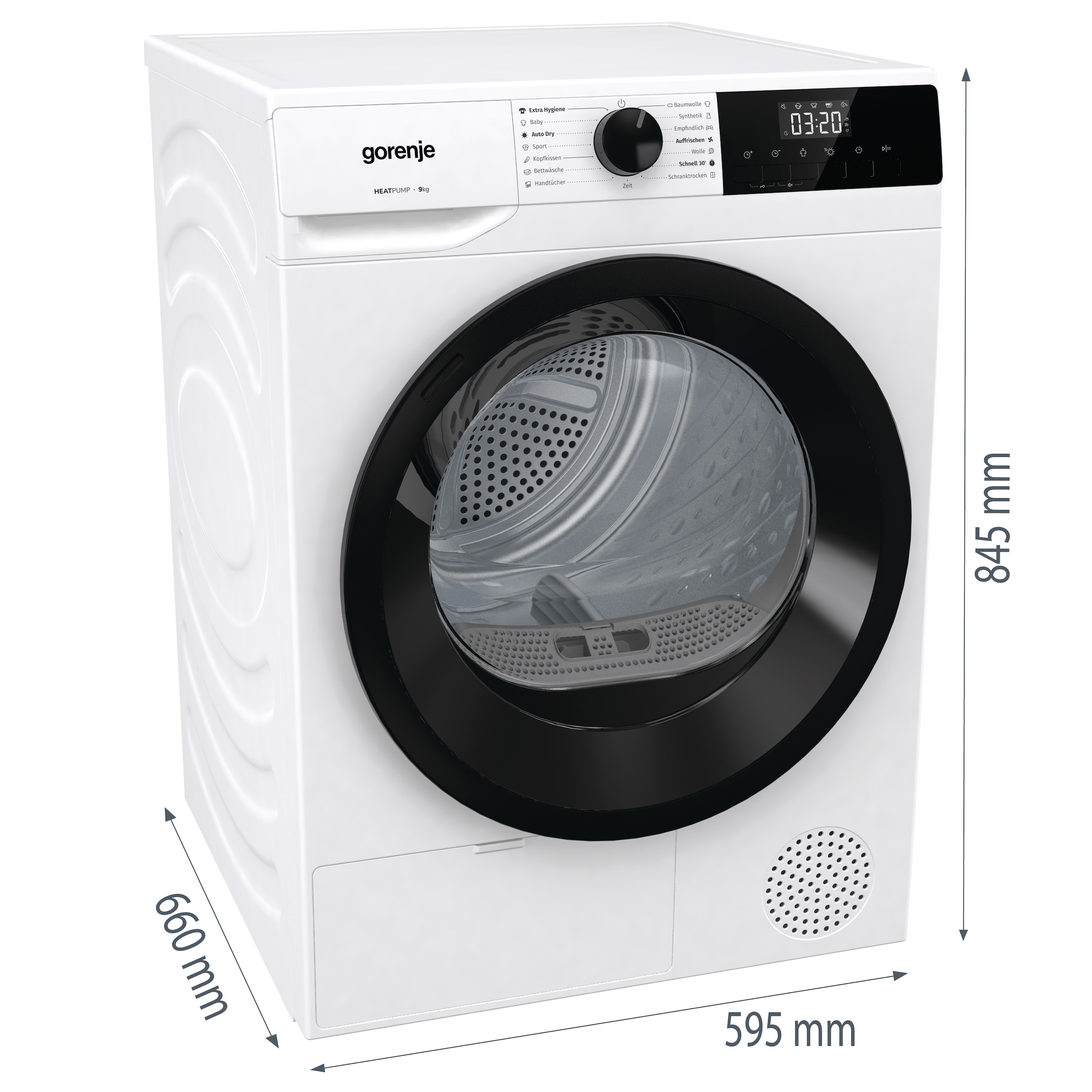 GORENJE Wärmepumpentrockner »DHNE 93/DE«, 9 kg, TwinAir - für gleichmäßiges Trocknen