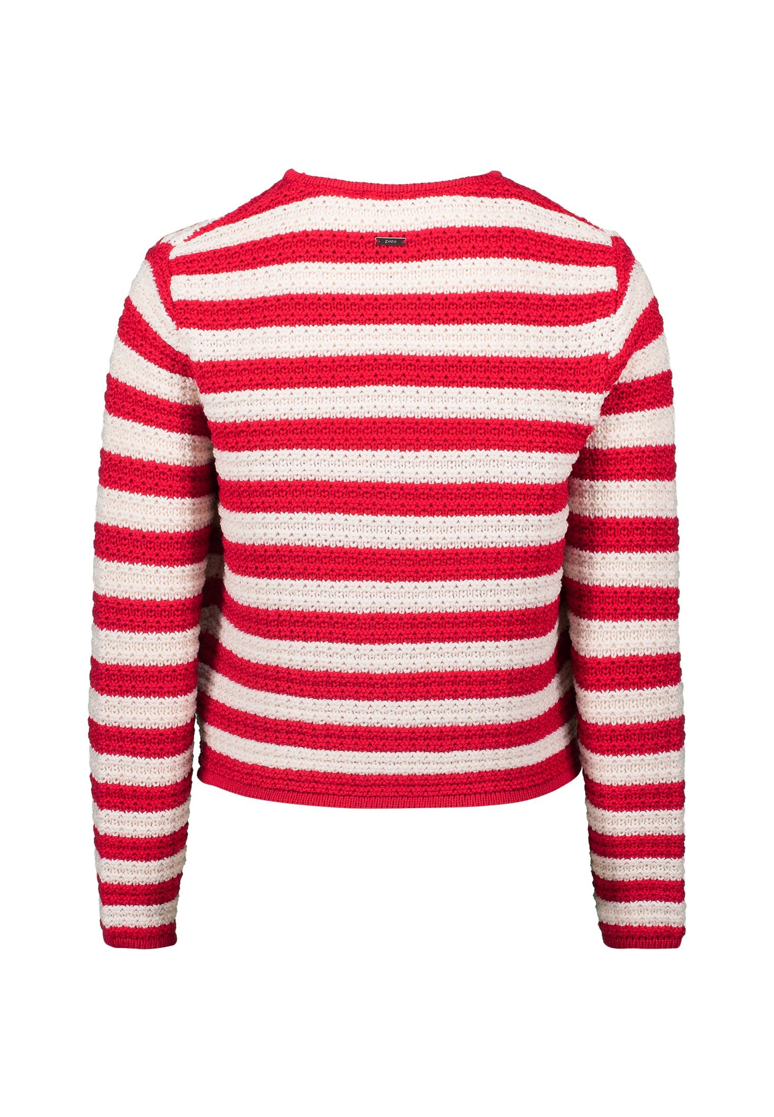 Zero Strickjacke »zero Strickjacke mit Streifen«, Knopfleiste