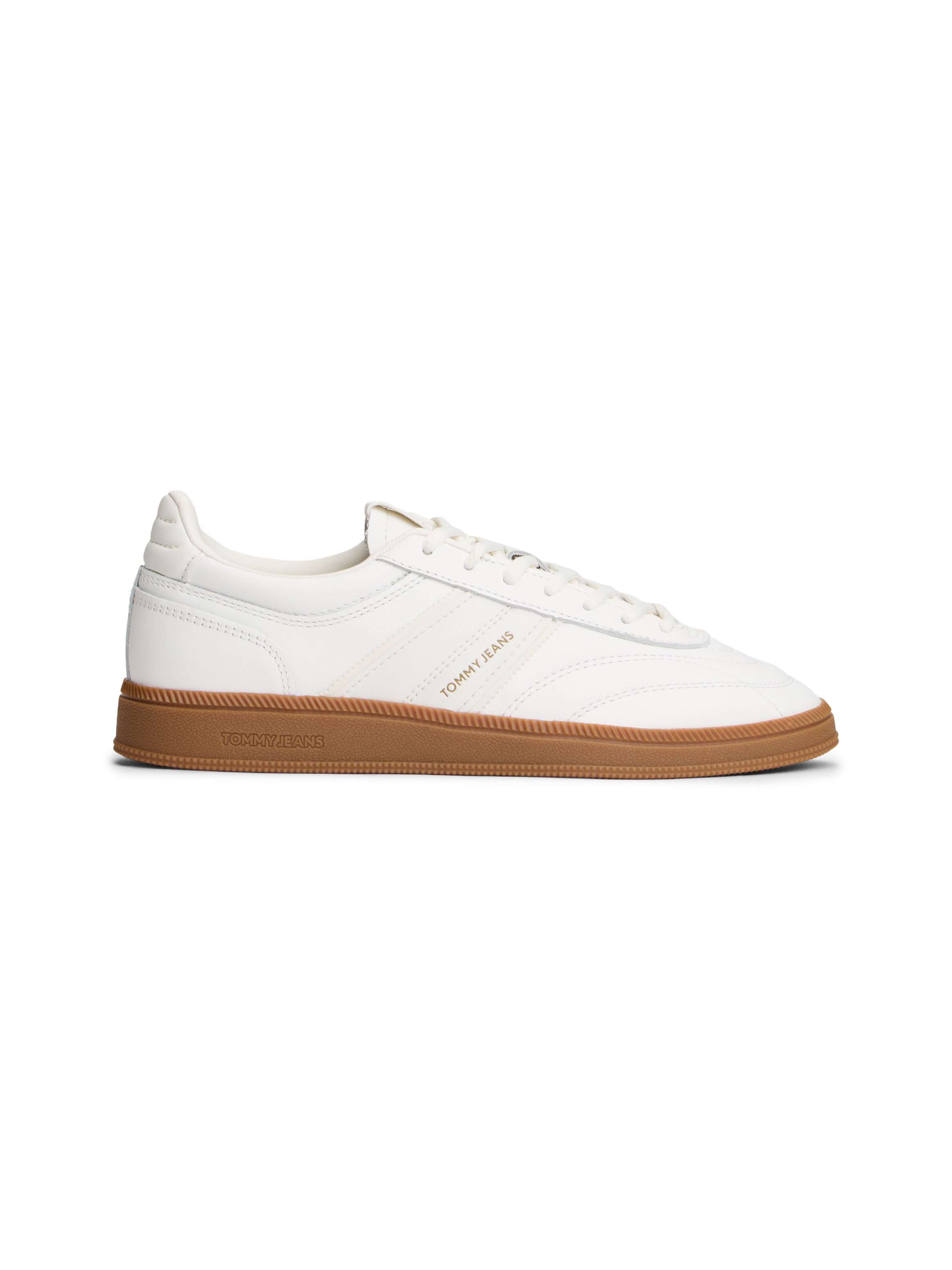 Tommy Jeans Keilsneaker »THE GREENWICH EDGE LEATHER«  Freizeitschuh, Halbschuh, Schnürschuh mit Ziersteppung