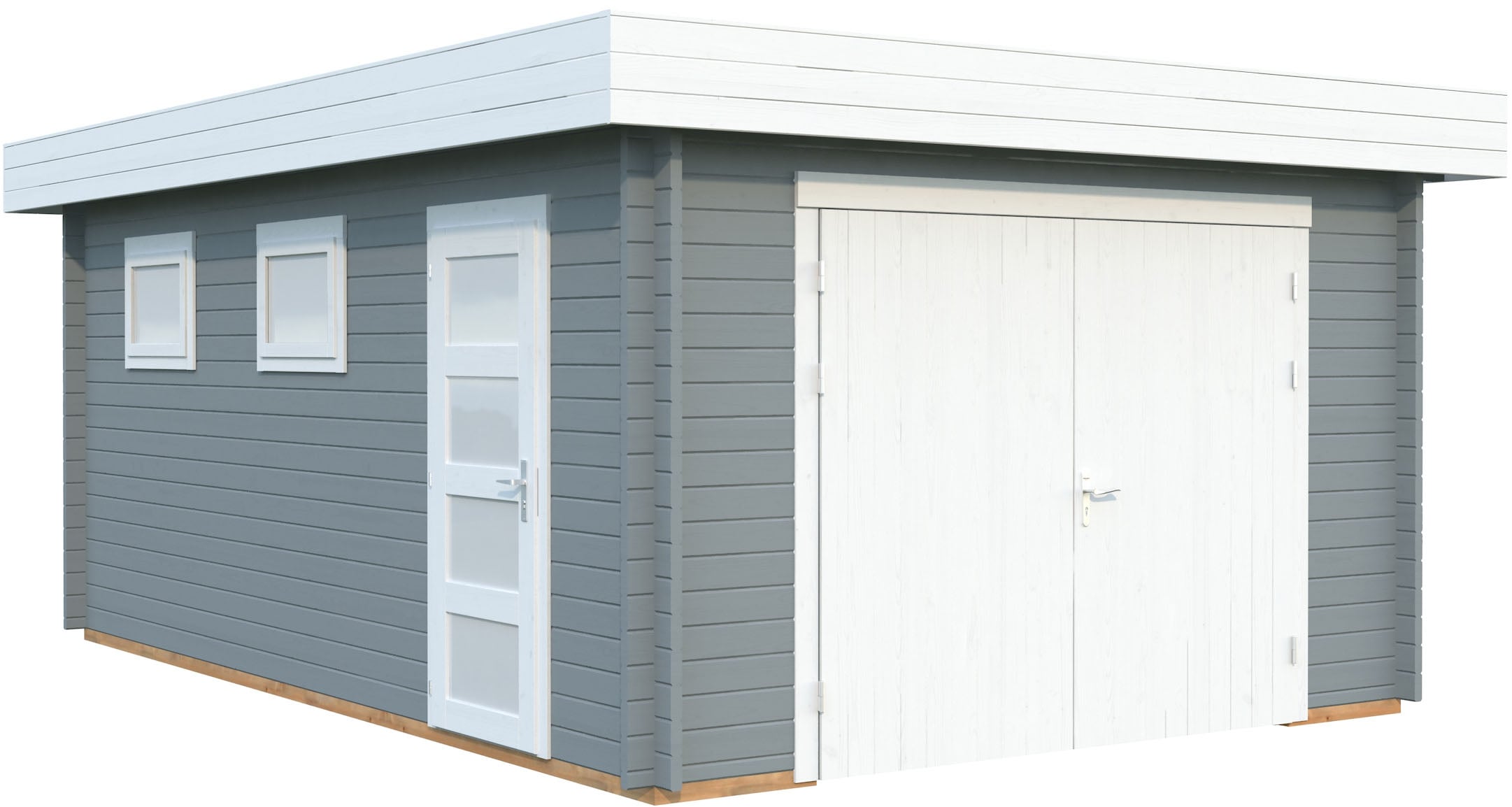 Palmako Garage "Rasmus, mit Holztor" BxTxH: 420x598x253 cm