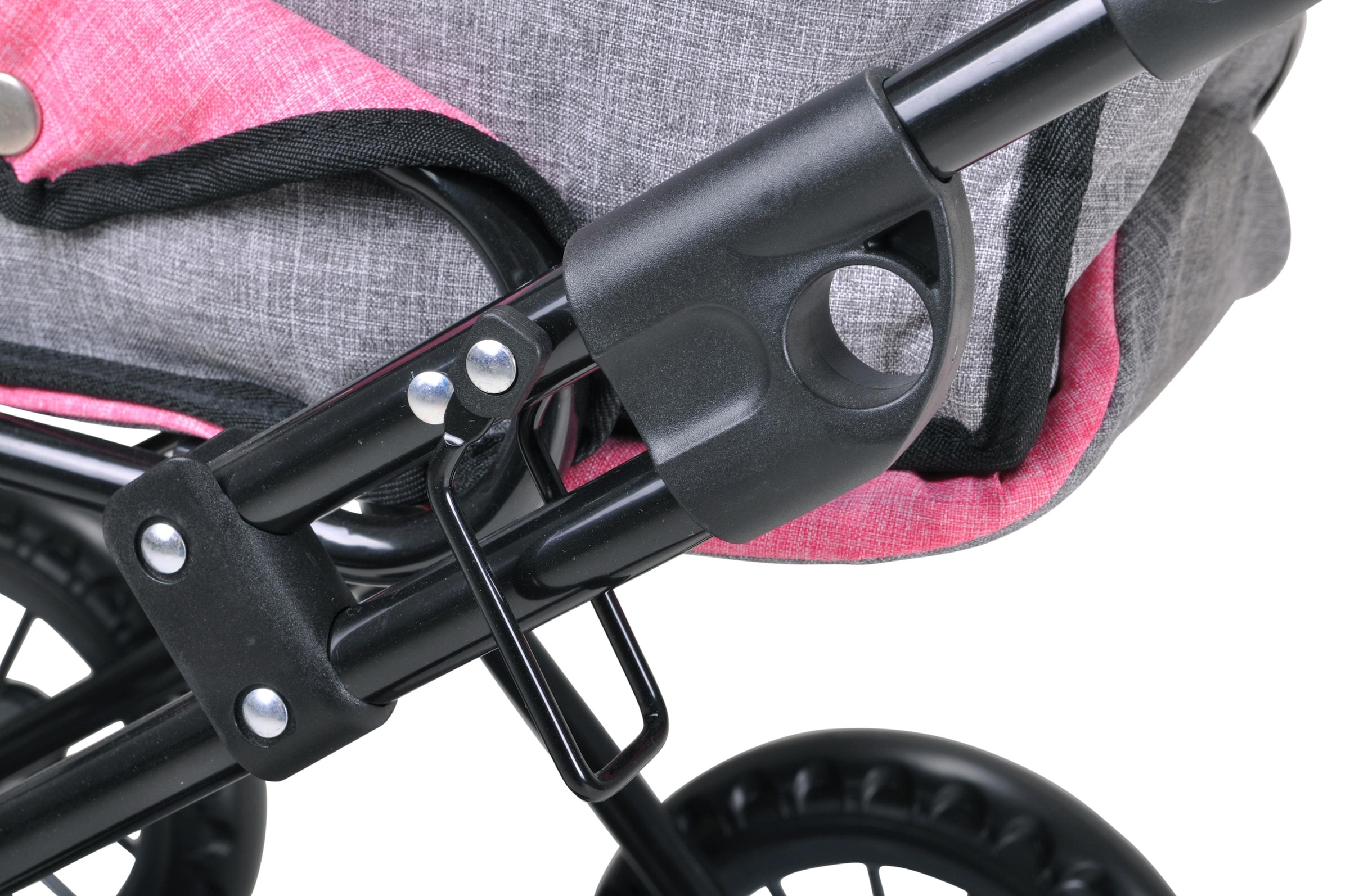 Knorrtoys® Kombi-Puppenwagen »Ruby - Jeans Grey«, mit Wickeltasche