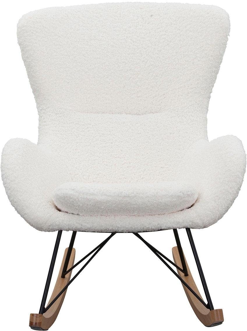 SalesFever Schaukelsessel "Entspannender Schaukelstuhl" In charmantem Teddy günstig online kaufen