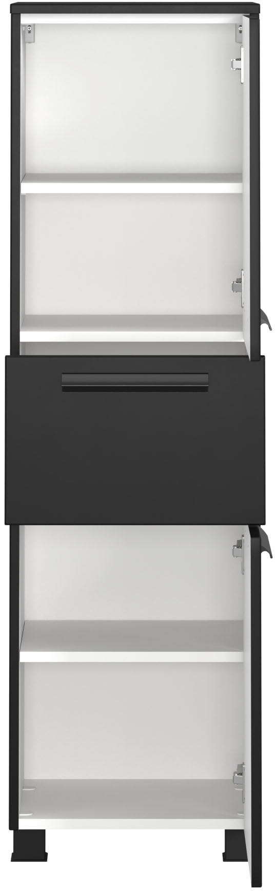 welltime Badmöbel-Set »SALVADA, 5tlg-Set, gedämpfte Scharniere, Softclose, Keramikbecken« Maße (B/T/H): 180/47,5/200 cm, 