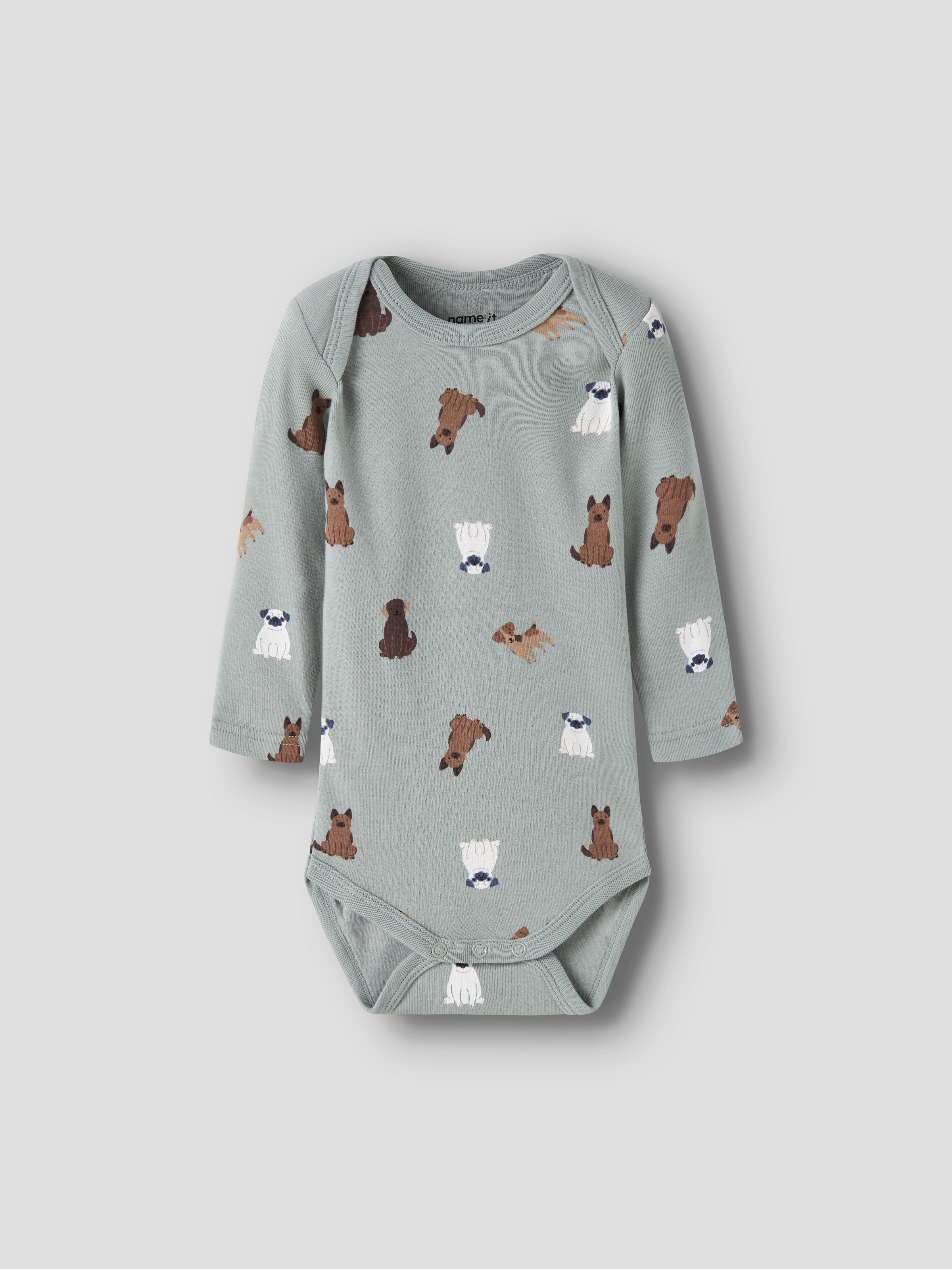 Name It Langarmbody »NBMBODY 3P LS DOG NOOS« Packung, 3 Baumwolle
