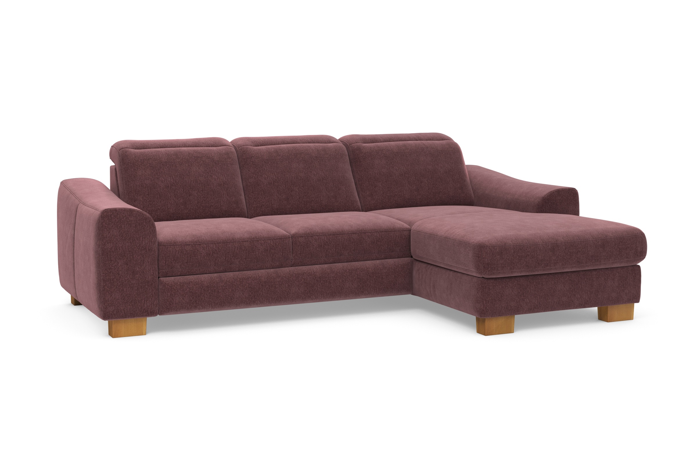 Home affaire Ecksofa »Dundee L-Form«, wahlweise mit Kopfteilverstellung und zusätzlich mit Bettfunktion