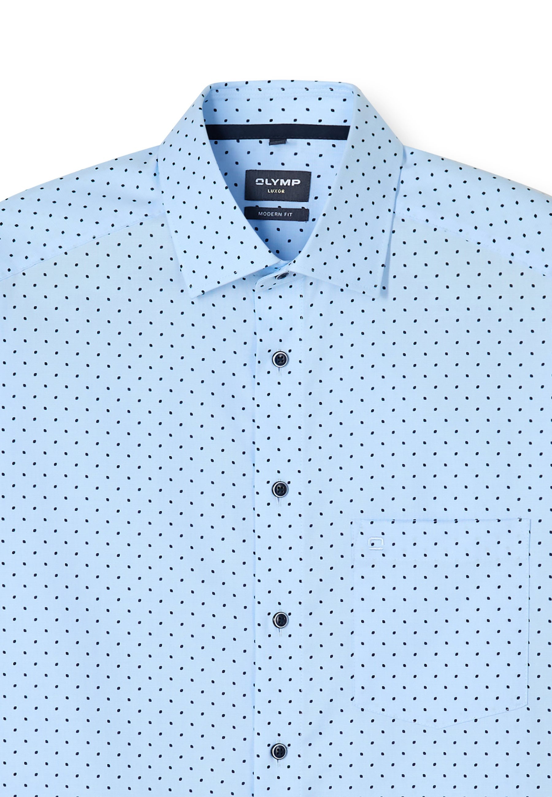 OLYMP Luxor Modern Fit Shirt Blue 45 5