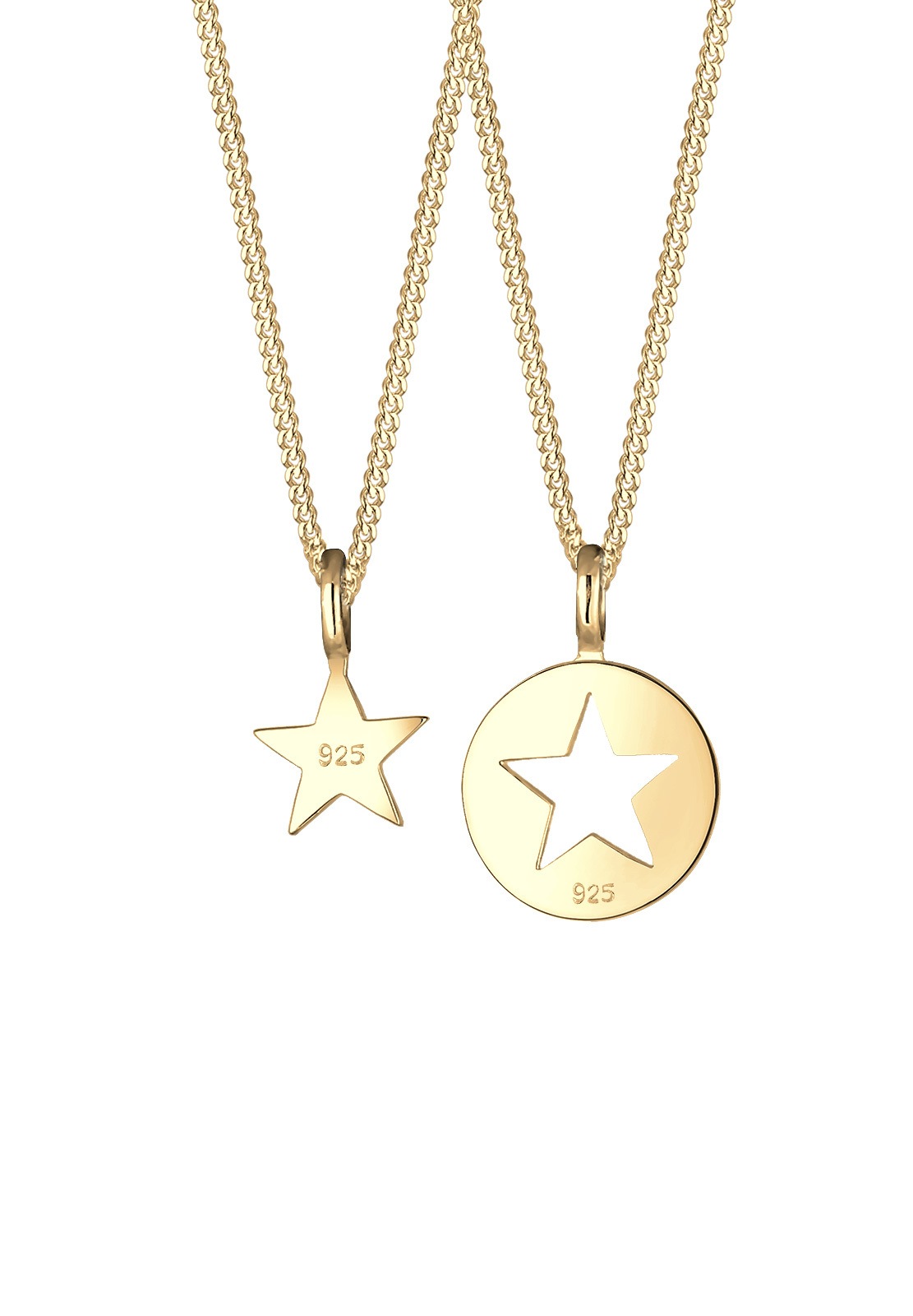 Elli Schmuckset »Mutter Tochter Stern Anhänger 925 Sterling Silver«