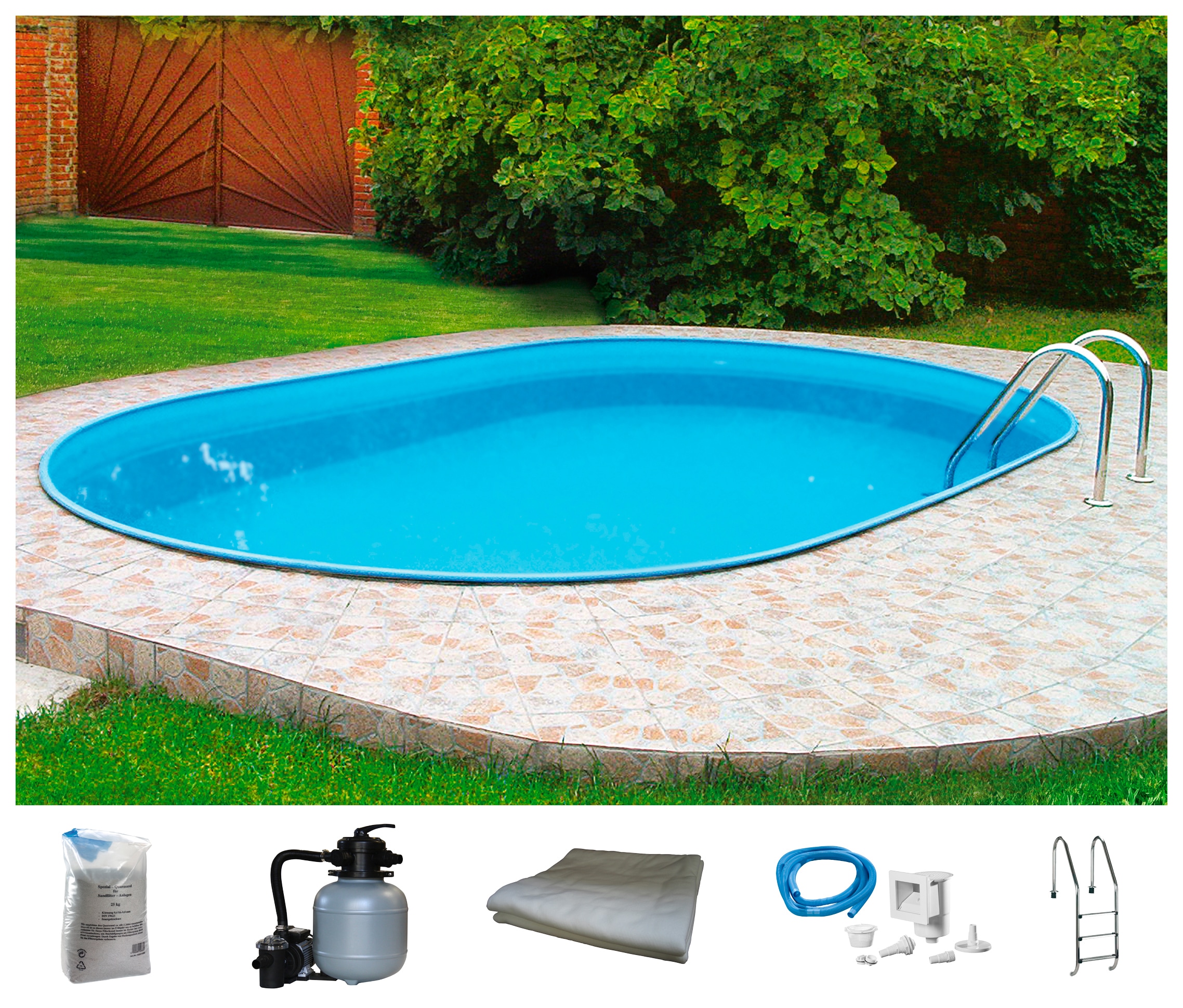 my POOL BWT Ovalpool "PREMIUM" Höhe 135 cm, in verschiedenen Größen günstig online kaufen