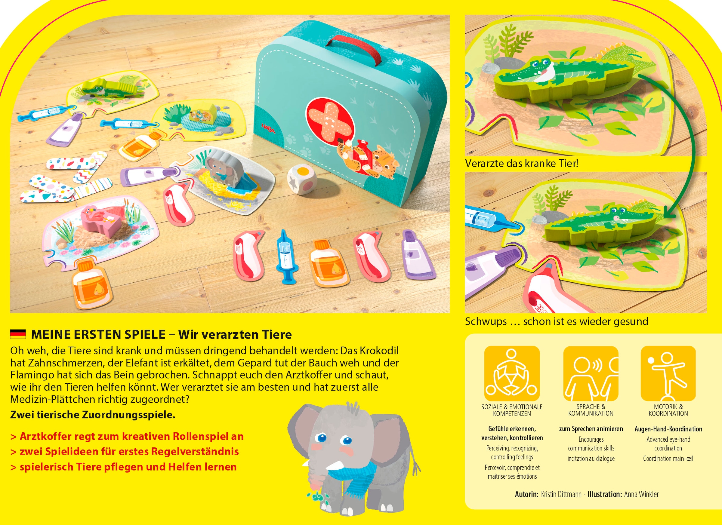 Haba Spiel »Meine ersten Spiele - Wir verarzten Tiere«