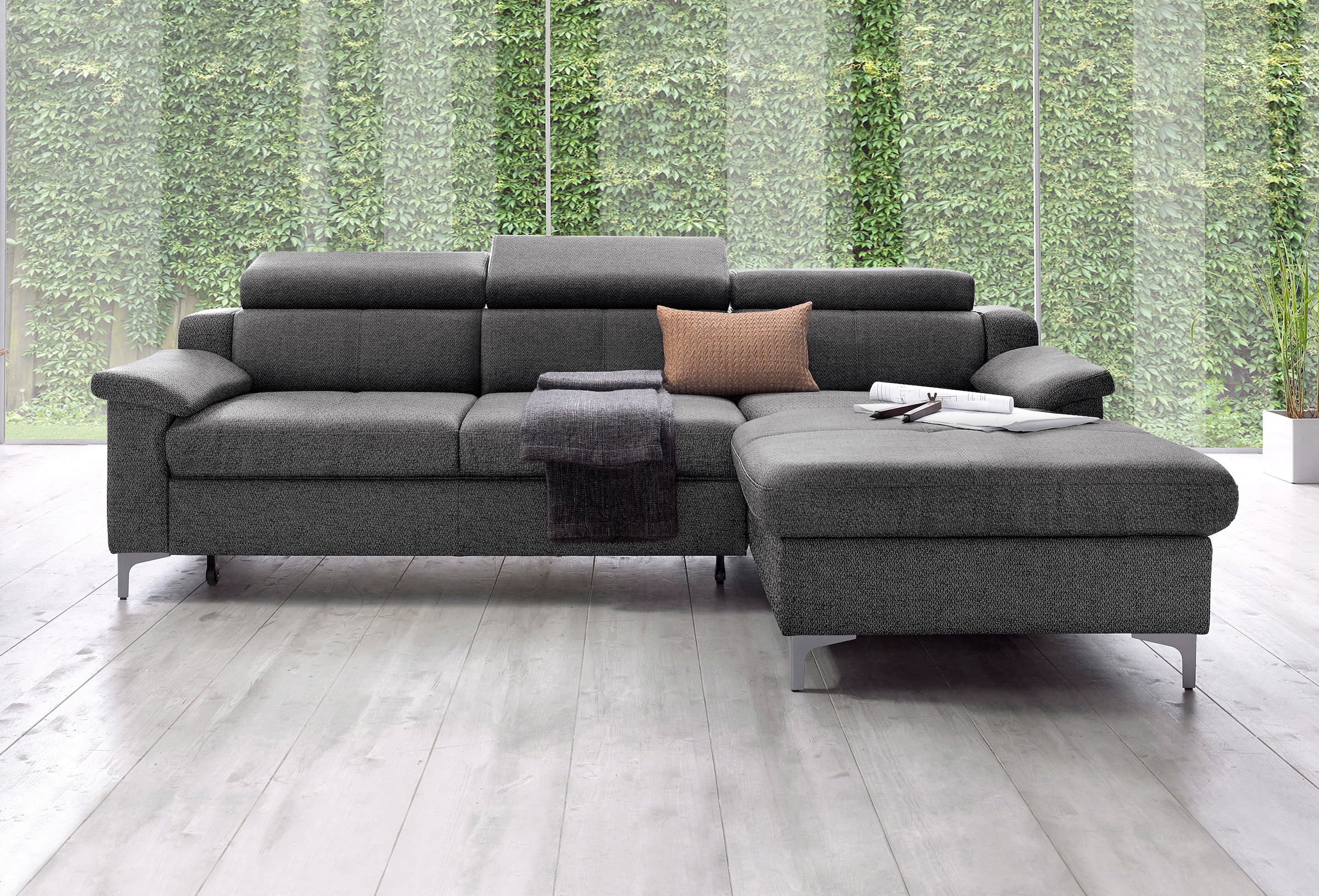 exxpo - sofa fashion BAUR kaufen Ecksofa »Florenz«, Kopfteilverstellung mit 