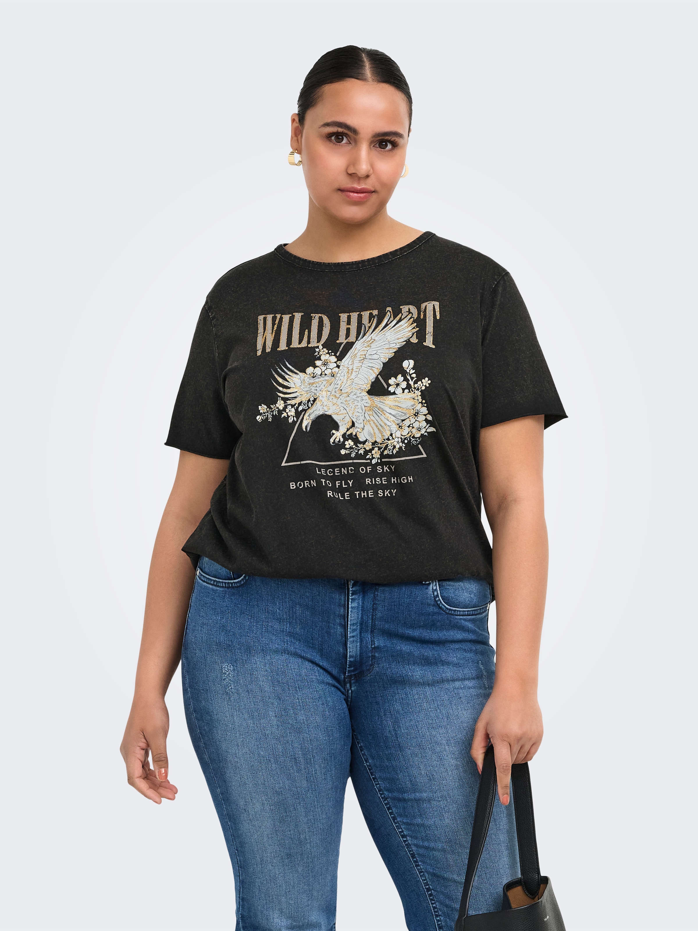 ONLY CARMAKOMA T-Shirt »CARLUCY LIFE REG S/S TOP JRS NOOS« Baumwolle, regular fit