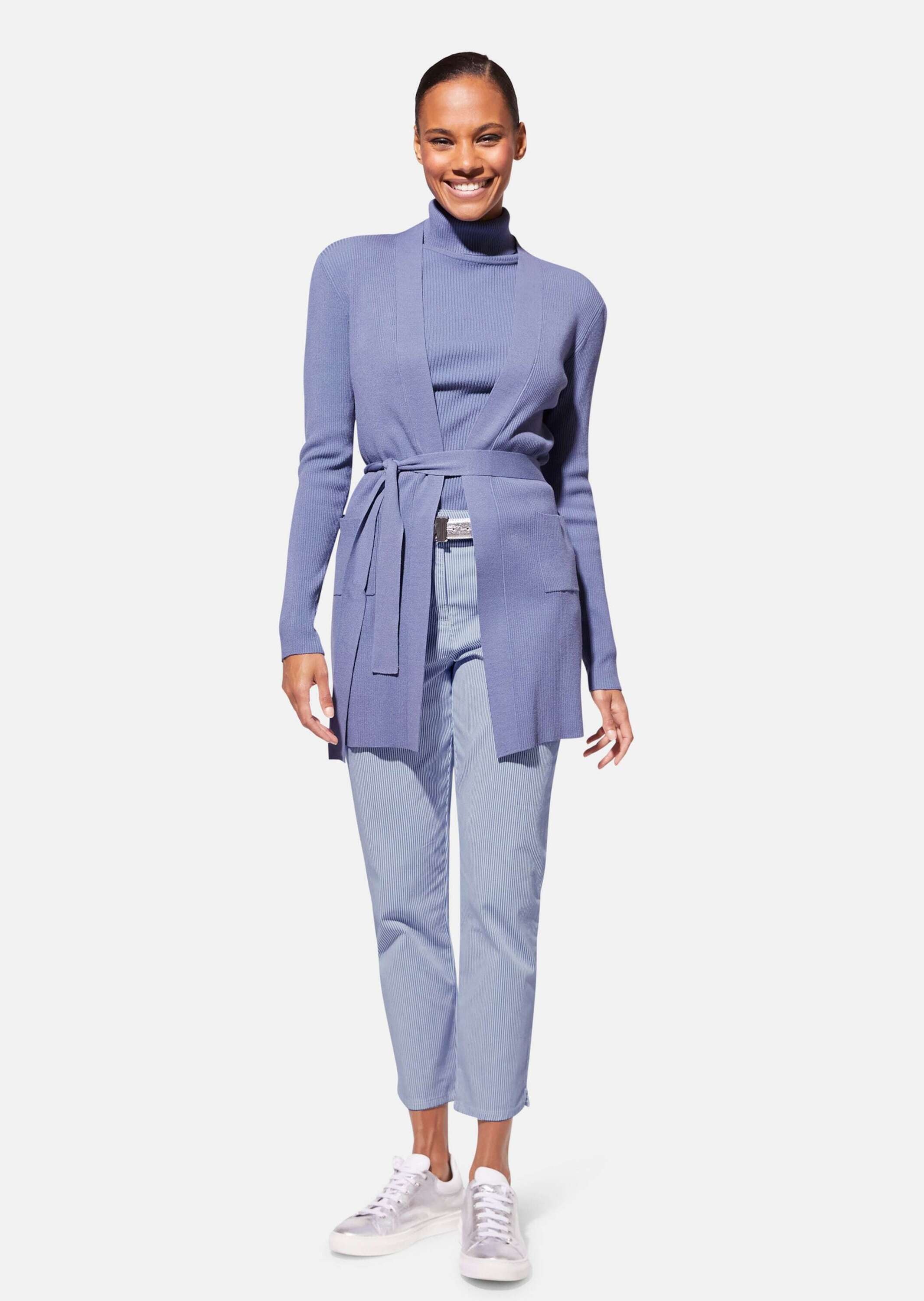 MADELEINE Strickjacke »Strickjacke Lange Strickjacke mit Bindeband«