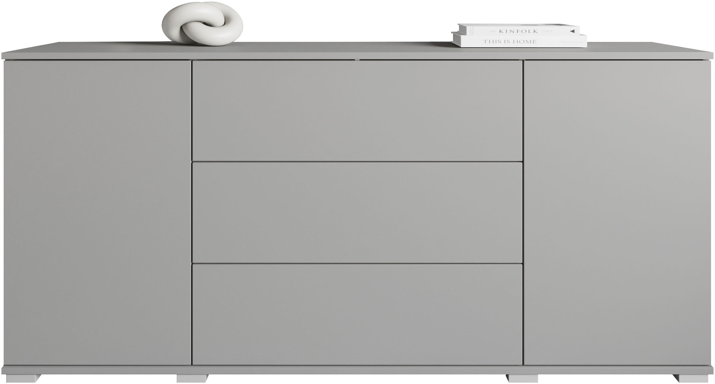 INOSIGN Sideboard »Kenia«, (1 St.), Modernes Sideboard mit 3 Schubladen und 4 Fächern, Breite 150 cm