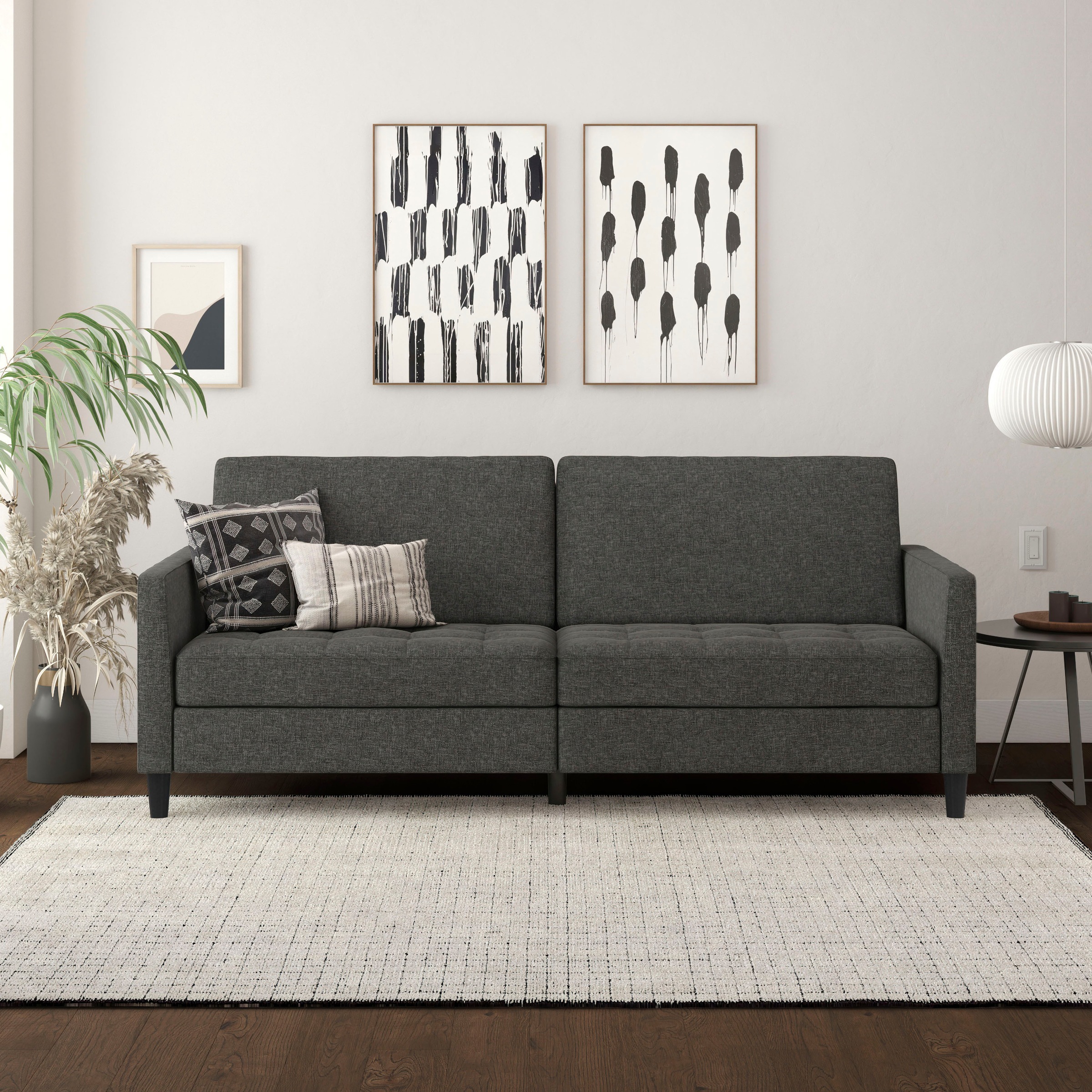 Dorel Home 3-Sitzer »Presley«, Sofa mit Bett-Funktion und verstellbarer Rückenlehne